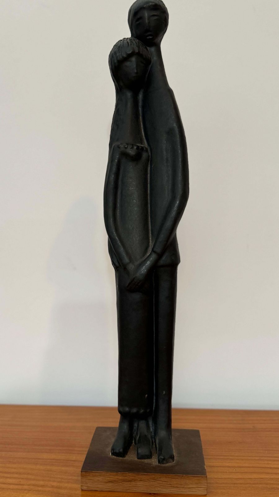Black Glazed Sculpture Ceramic By Elie Van Damme, Belgium, 1960s photo Art
