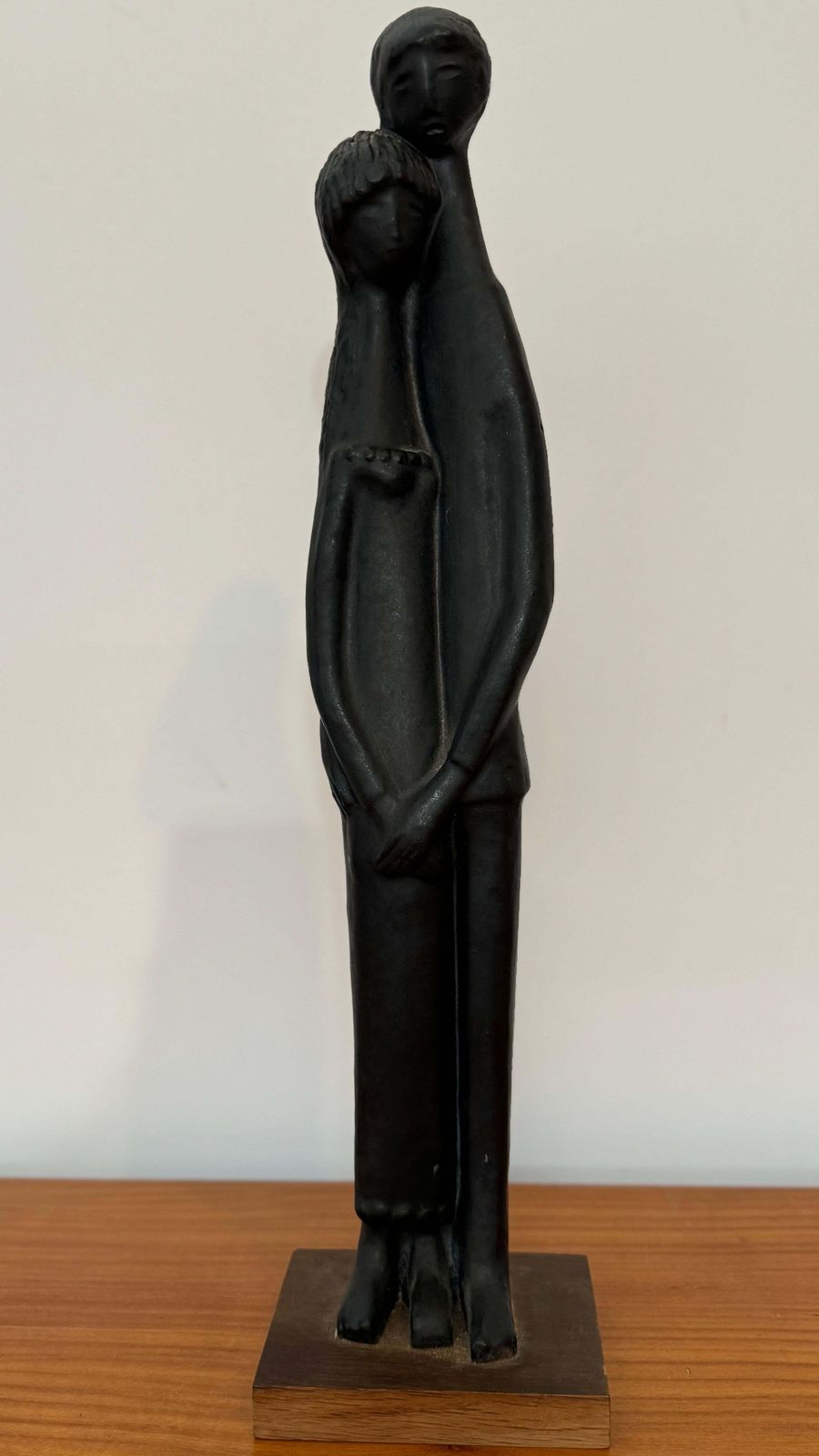 Black Glazed Sculpture Ceramic By Elie Van Damme, Belgium, 1960s photo 763.0