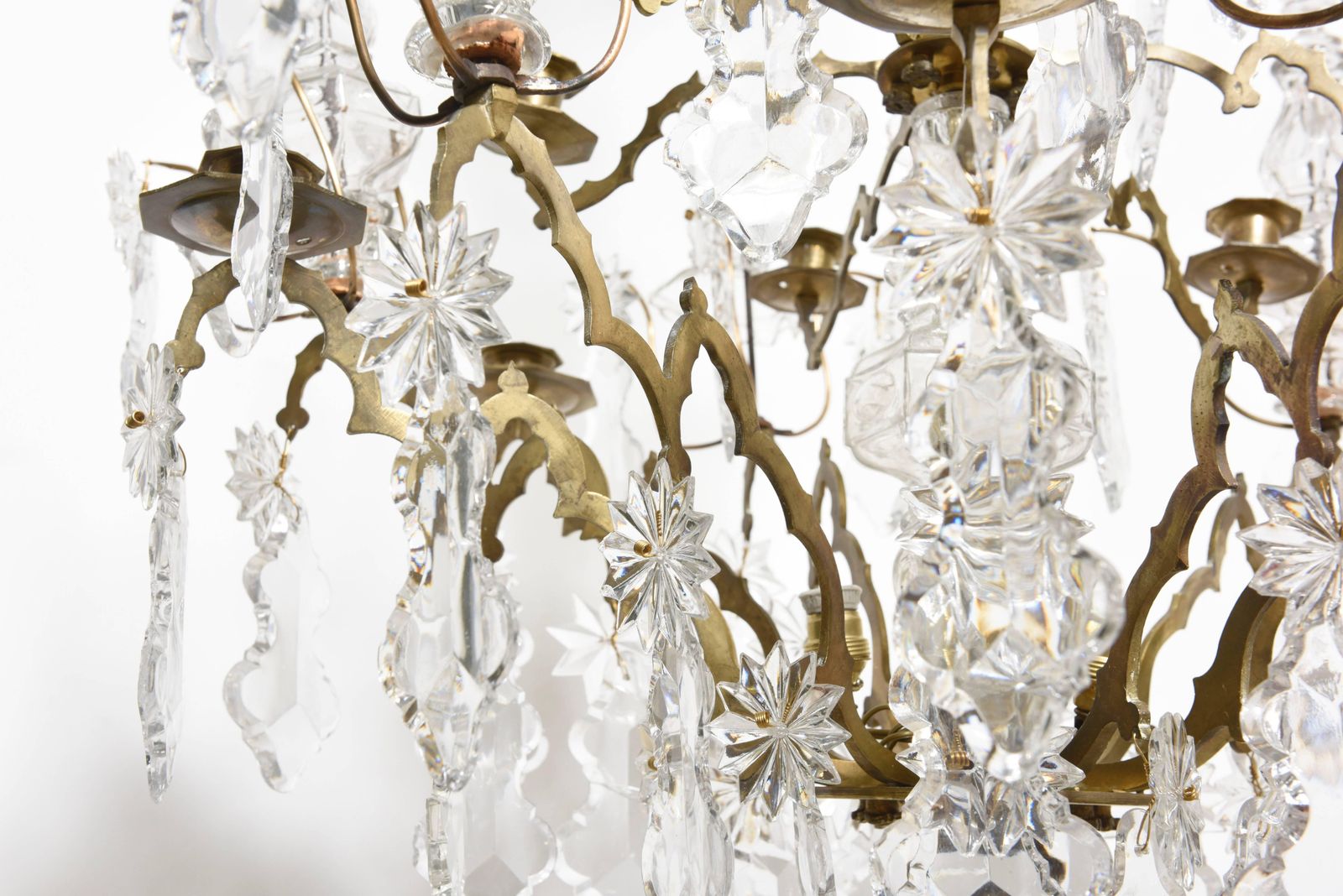 Louis XV Crystal Twelve Arms Chandelier, Maison Bagues, France photo Lighting