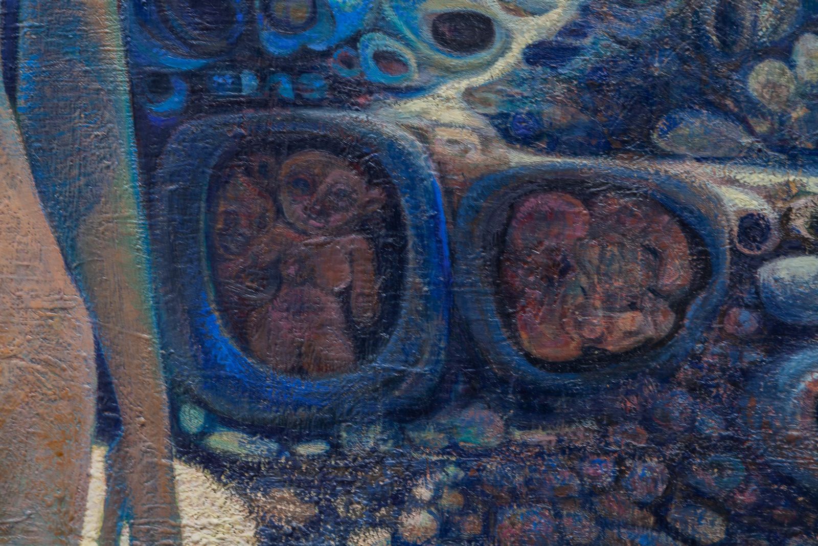Surrealistic Oil Painting On Canvas, 1970s, Signed photo 2066.0