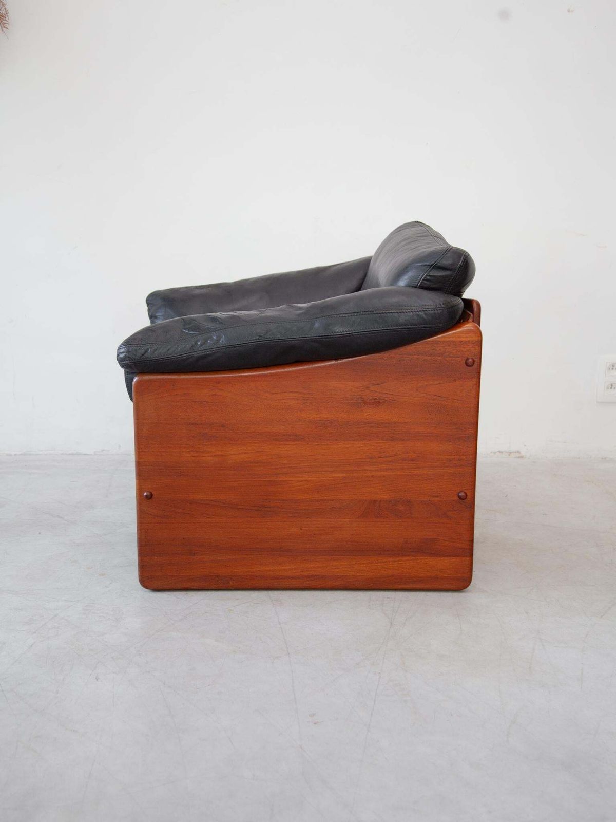 A. Mikael Laursen & Søn, Modern Brutalist Solid Teak Set Of Two Lounge Chairs photo buy