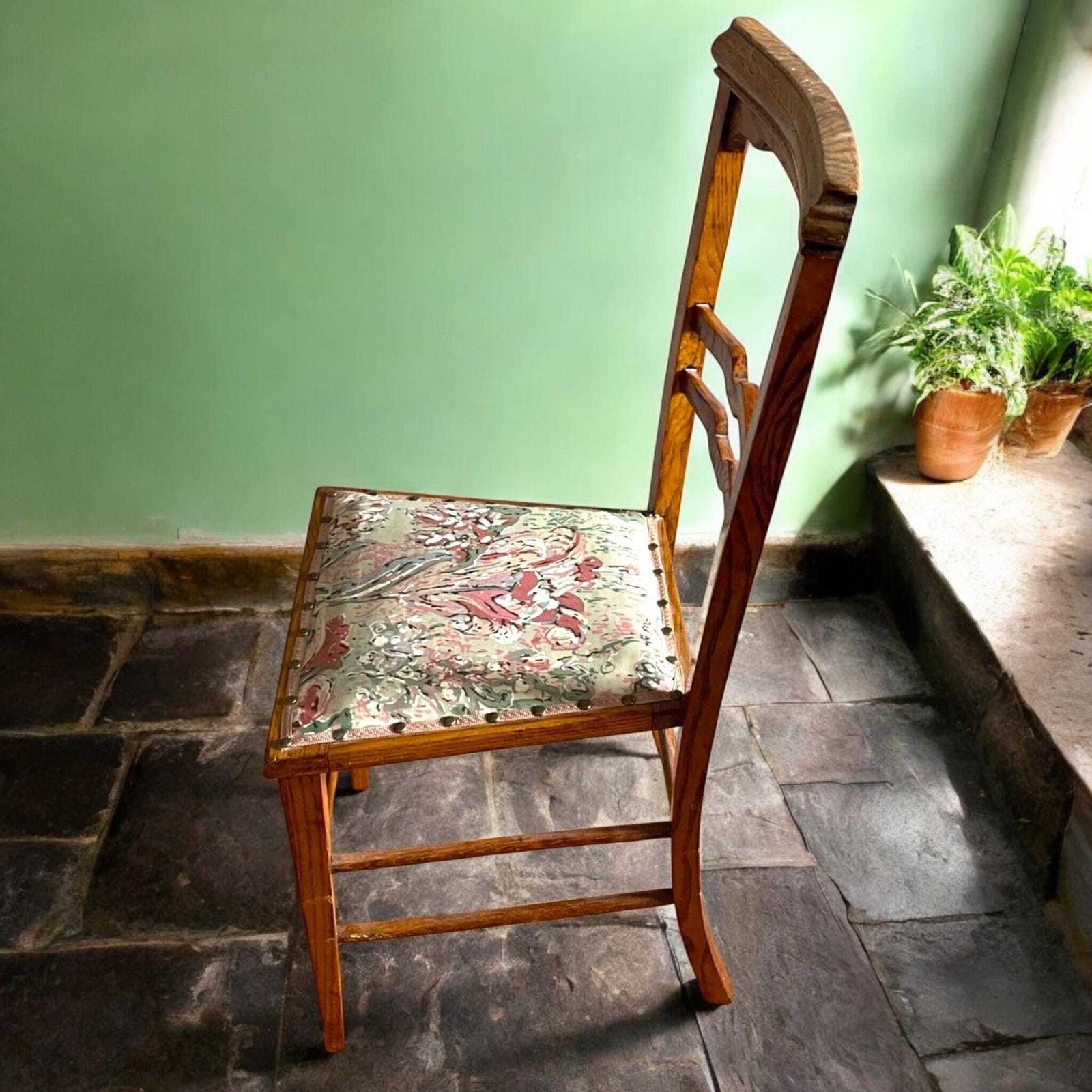 Antique Oak Dining Chair Side Chair Occassional Chair Bedroom Chair photo Furniture