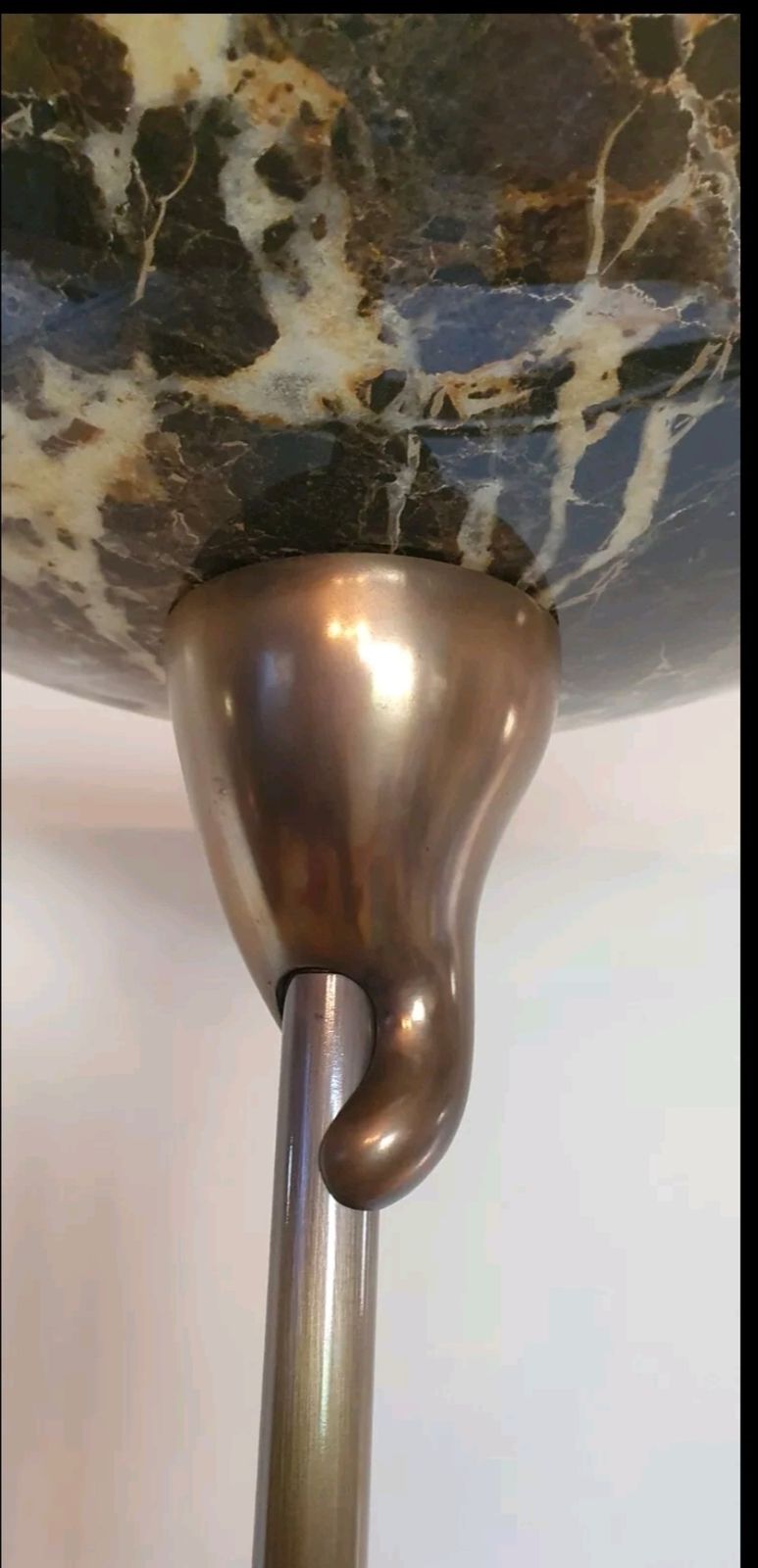 Very Rare David Hunt Lighting  Mg104 Savoy Dark Marble Floor Lamp photo Art