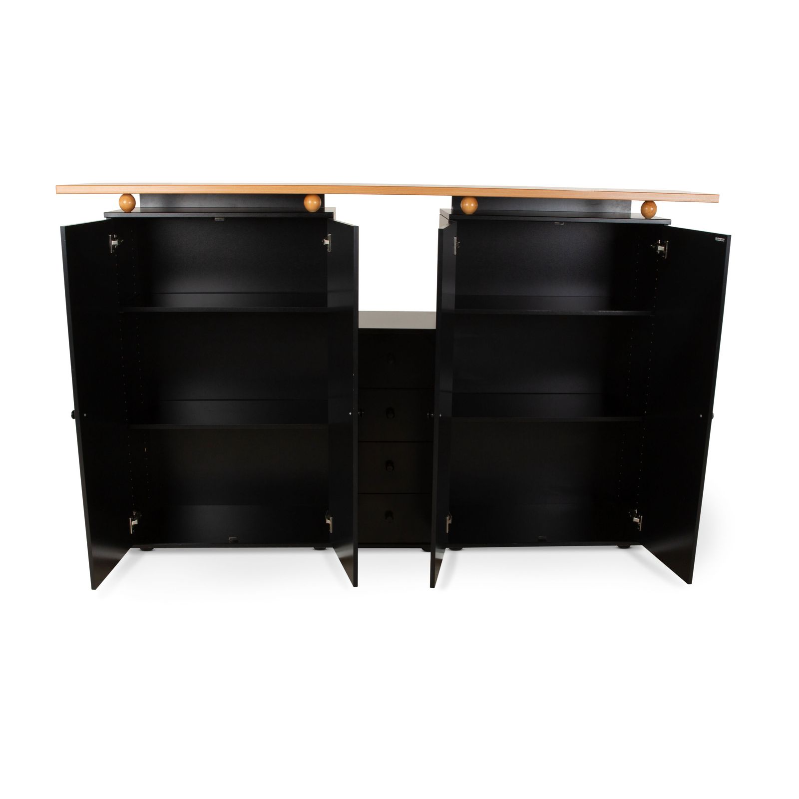 Buffet Flötotto en bois noir photo vintage