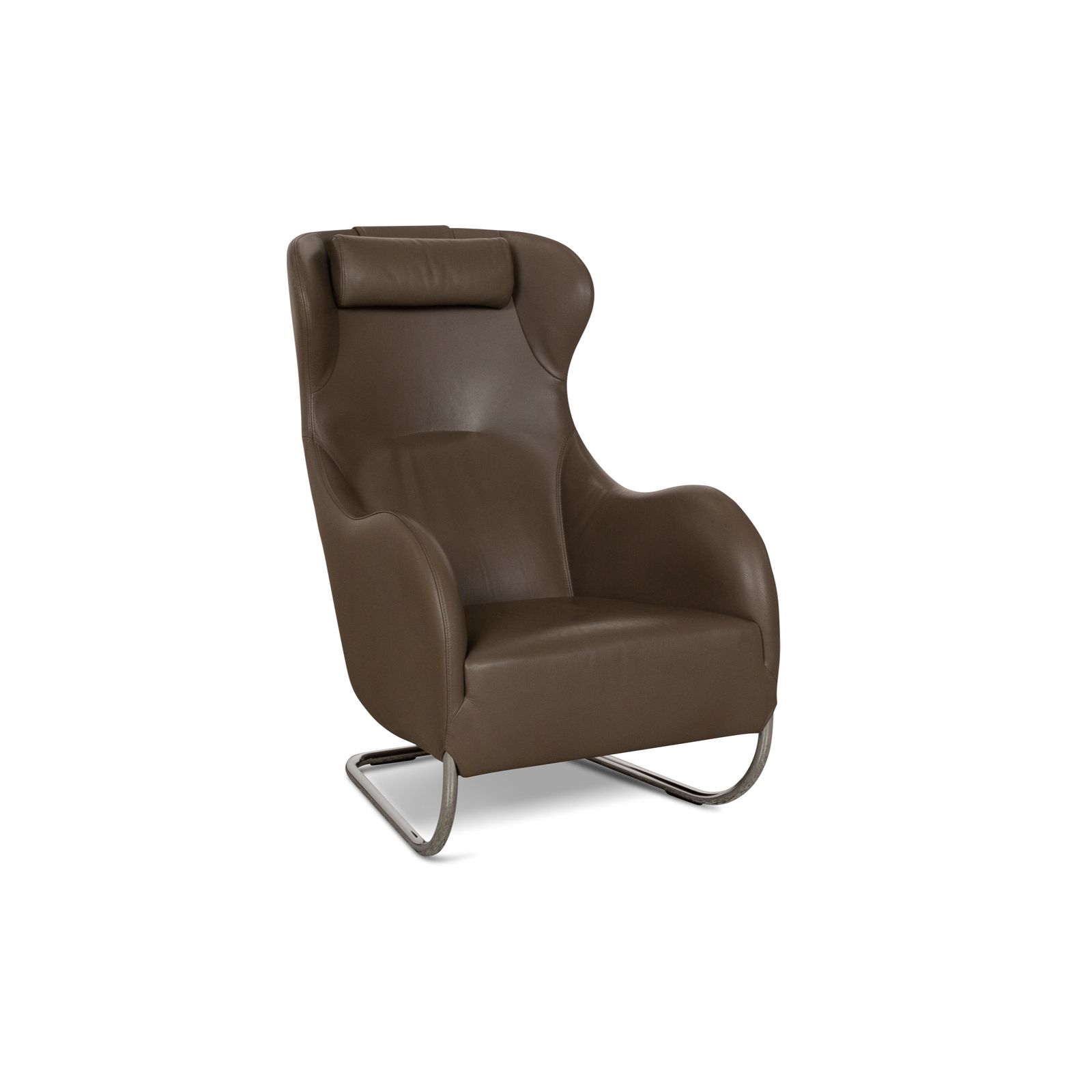 Wittmann Jolly Leather Armchair Brown Cantilever