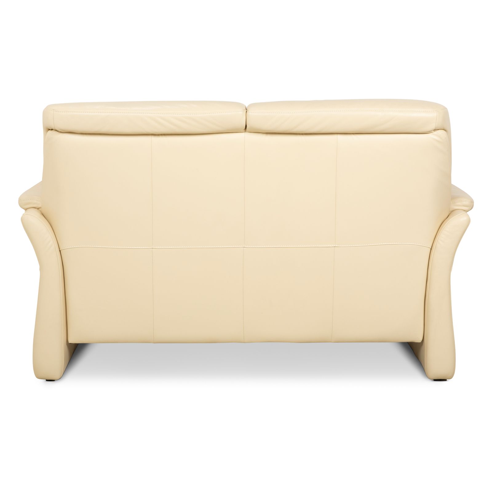 photo furniture Canapé 2 places Elastoform en cuir crème, fonction manuelle