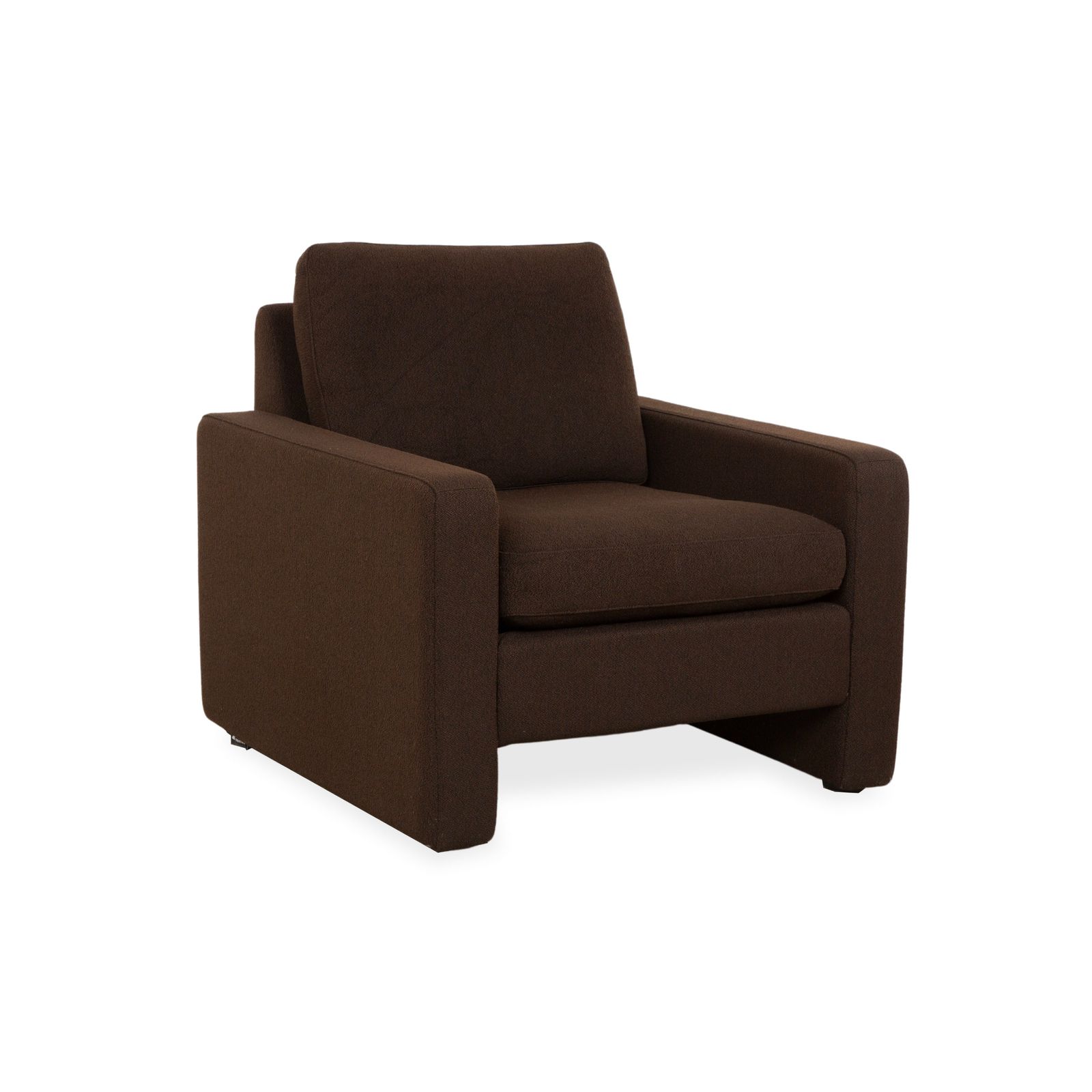 Fauteuil Cor Conseta en tissu brun foncé