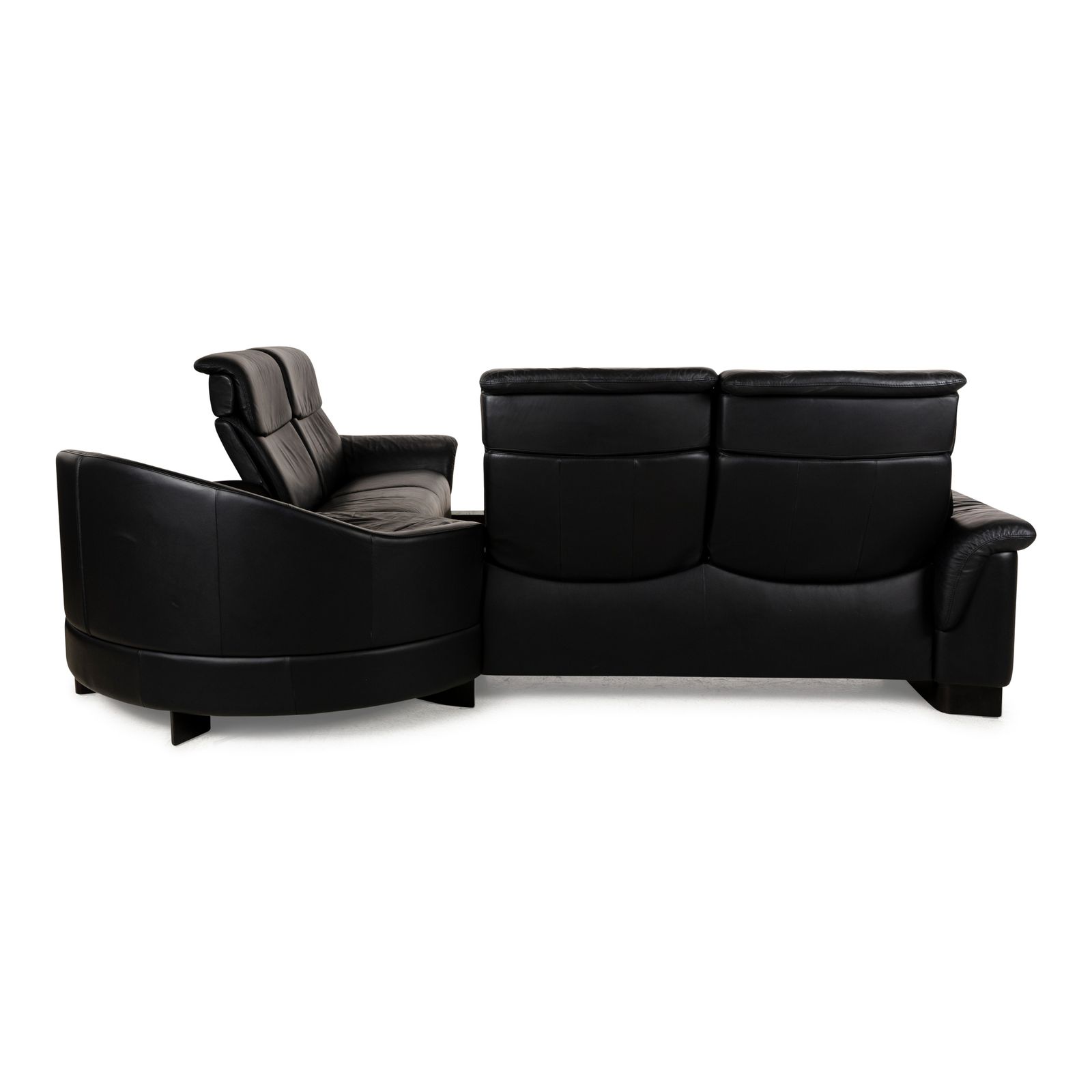 photo for sale Canapé d'angle Stressless Paradise en cuir noir, fonction manuelle
