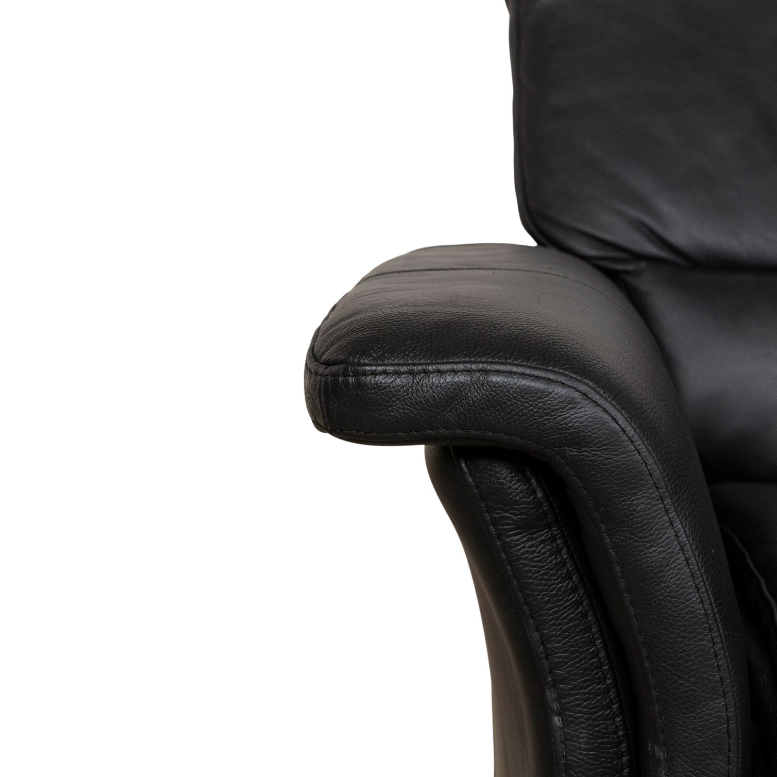 Stressless Leather Three Seater Black Sofa photo Furniture