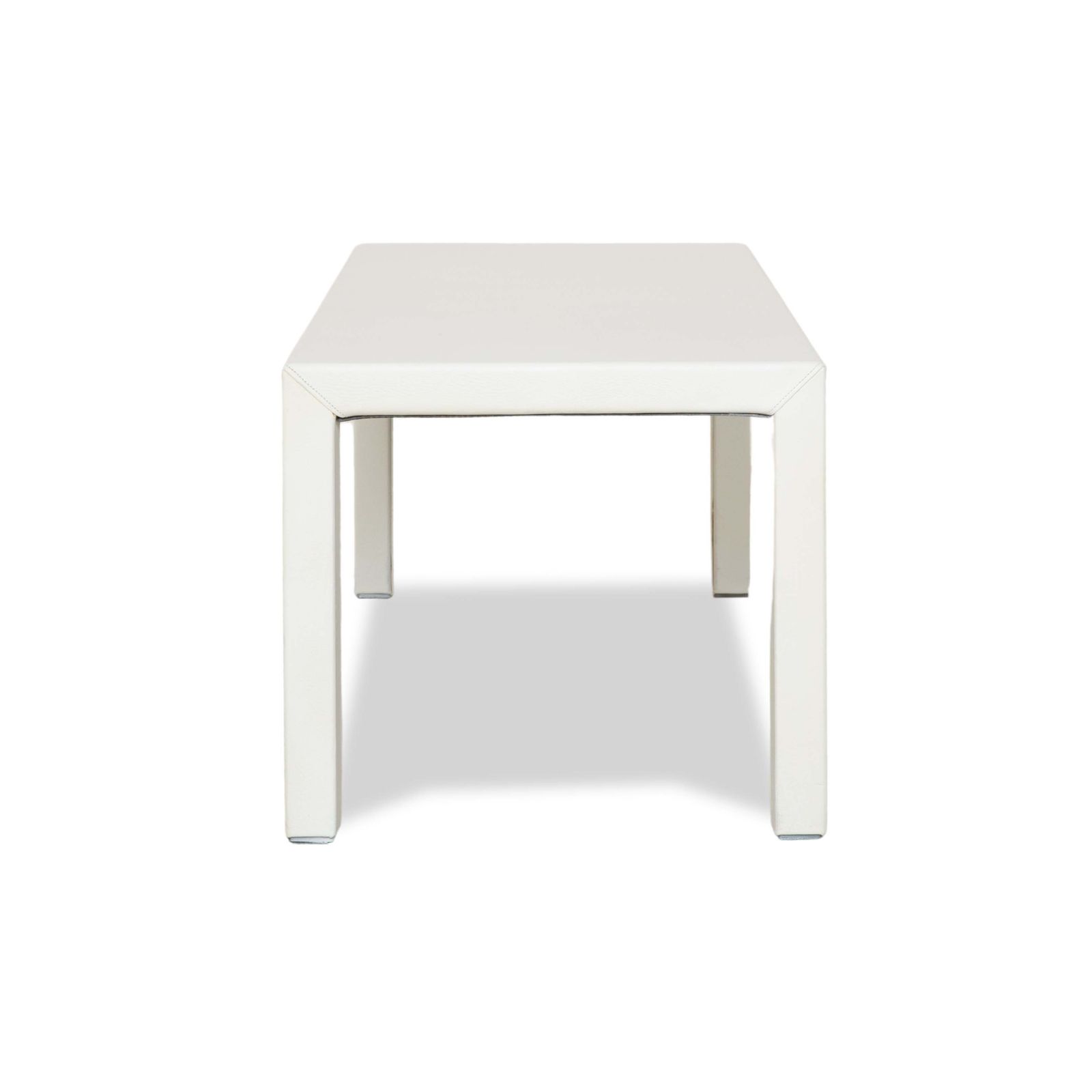 Minotti Leather Coffee Table White photo vintage