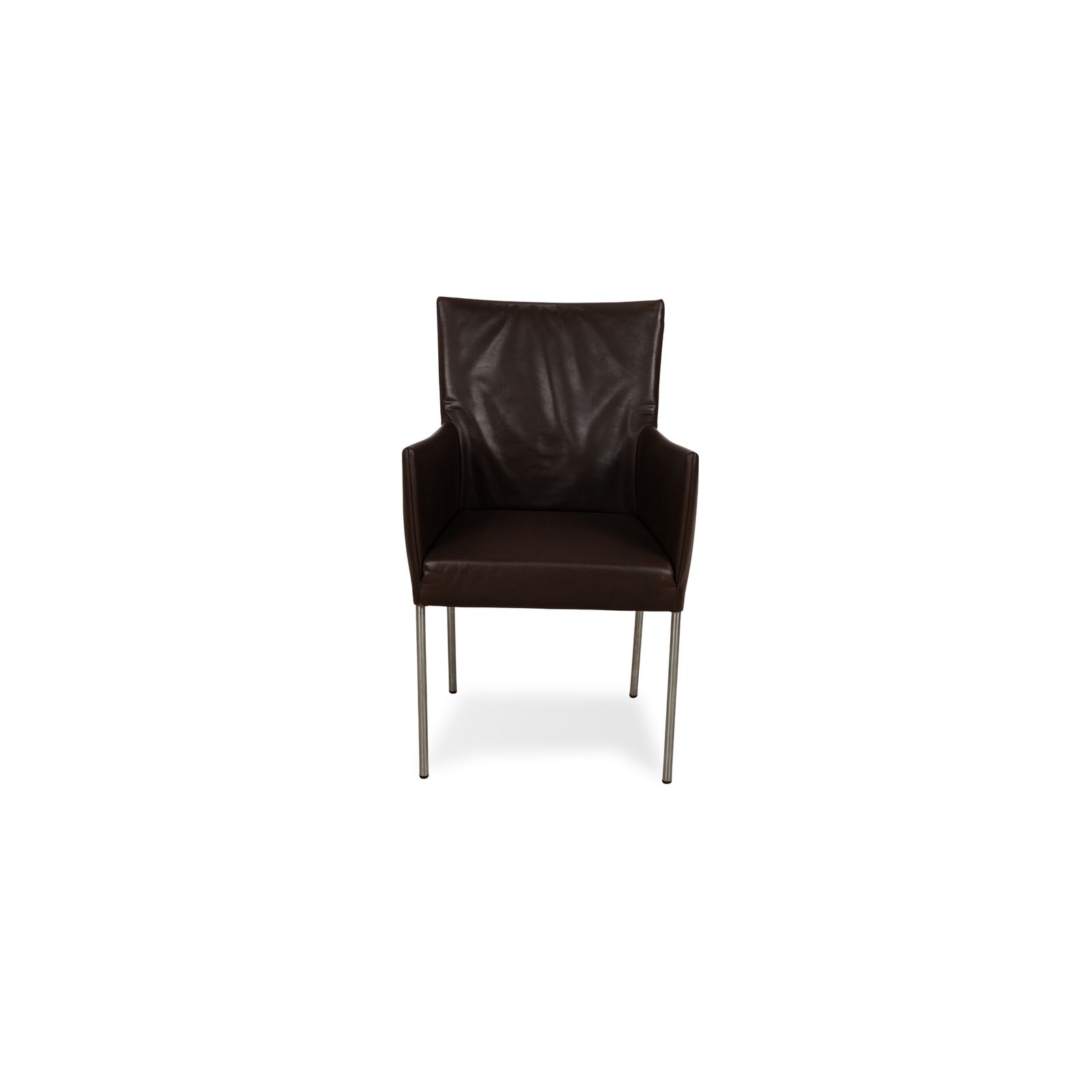 Set Of 6 Bert Plantagie Arc E Leather Chair Brown Dining Room photo buy