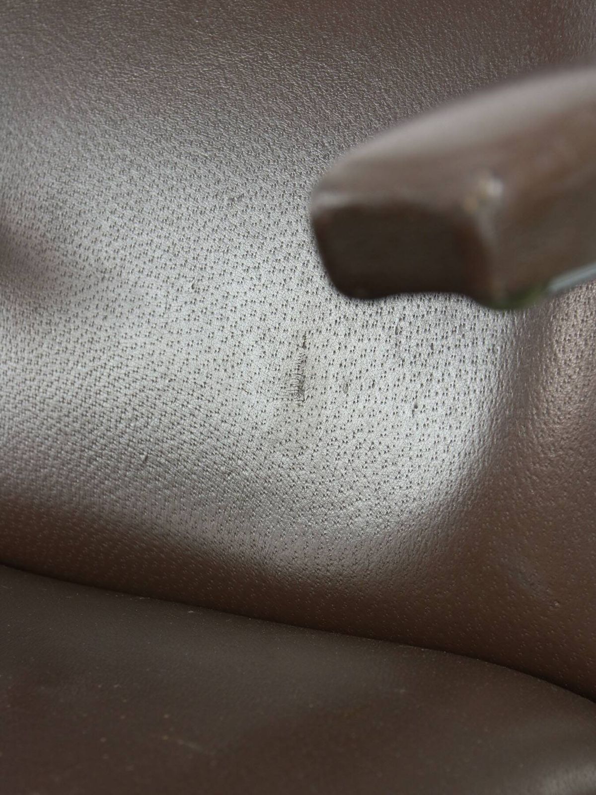 Mid Century Italian Brown Leather Swivel Chair photo buy