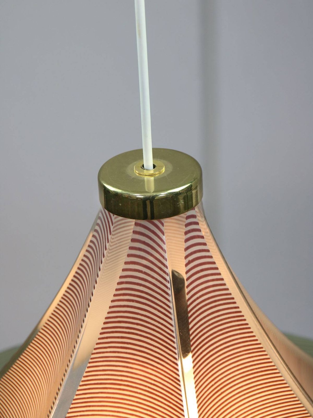 Vintage Trumpet Pendant Lamp By Meblo 1970s photo vintage