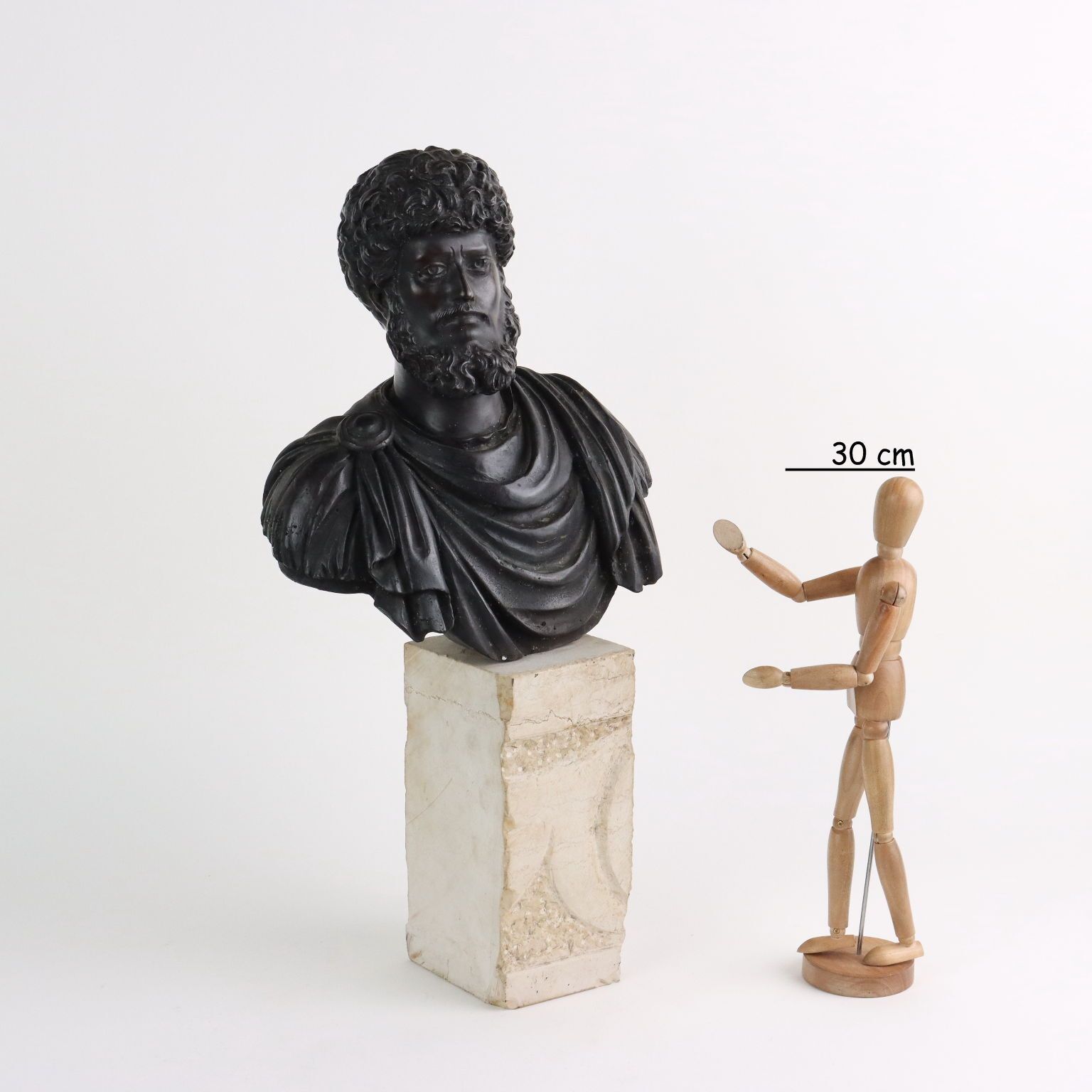 Marco Aurelio Imperatore Romano Busto In Bronzo Fonderia Chiurazzi Napoli photo furniture