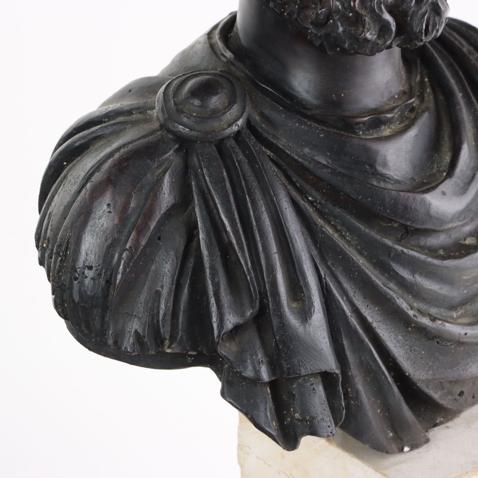 Marco Aurelio Imperatore Romano Busto In Bronzo Fonderia Chiurazzi Napoli photo Art
