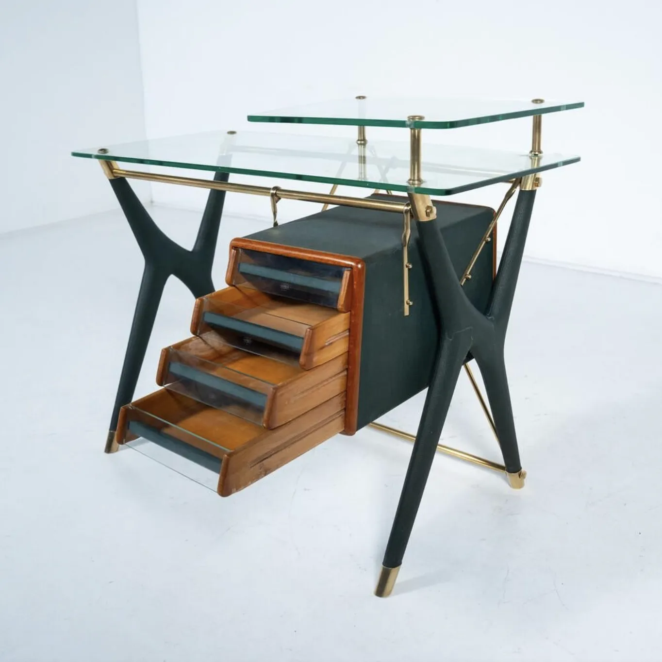 photo vintage Desk By Silvio Berrone From The Bialetti Building, Omegna, Italy 1955