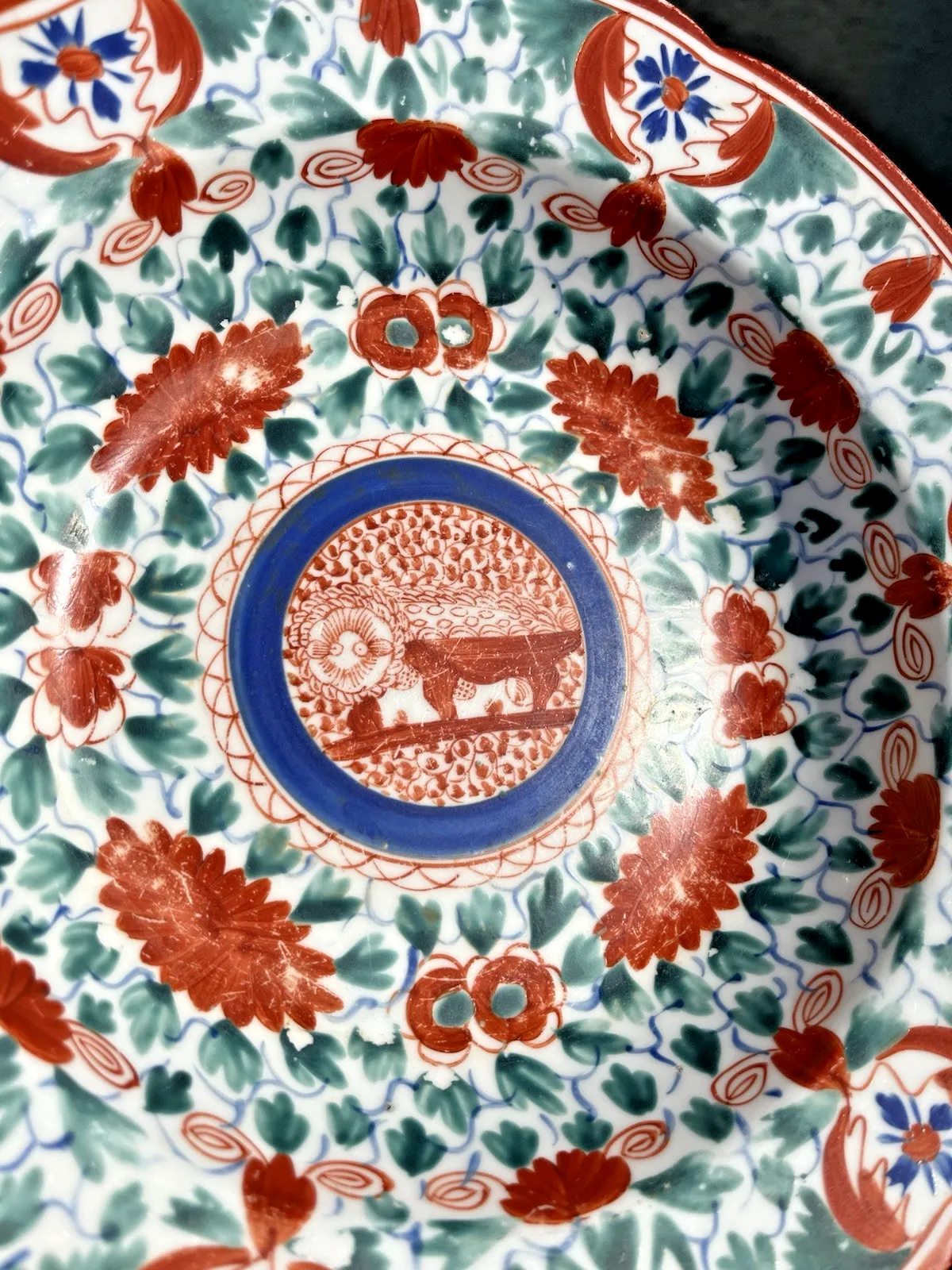 photo furniture 2 Antique C1805 Minton English Porcelain Crazy Cow / Bengal Tiger Soup Bowls A/F