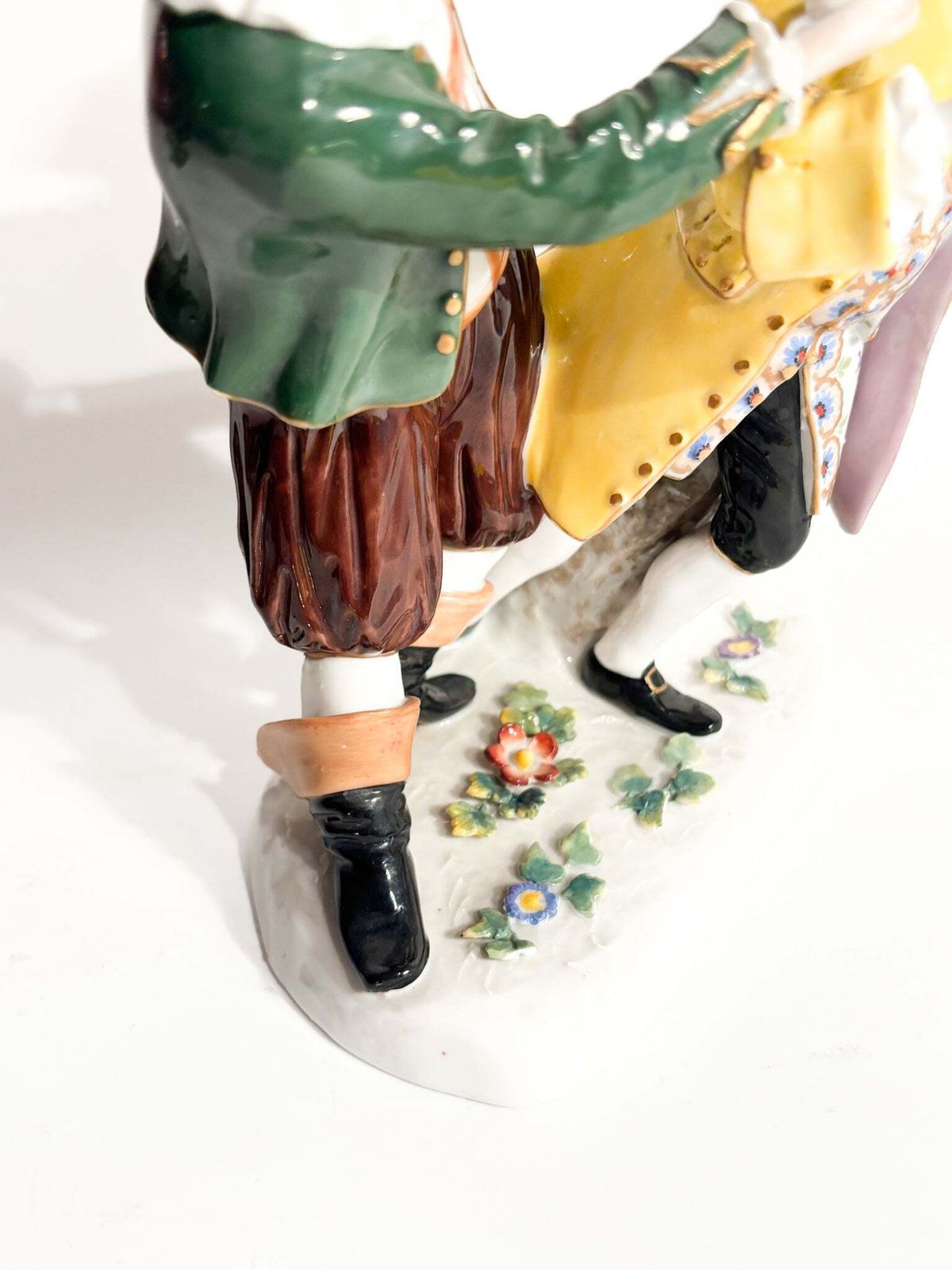 Polychrome Porcelain Sculpture Group From Ludwigsburg Of The 1800s photo 302.0