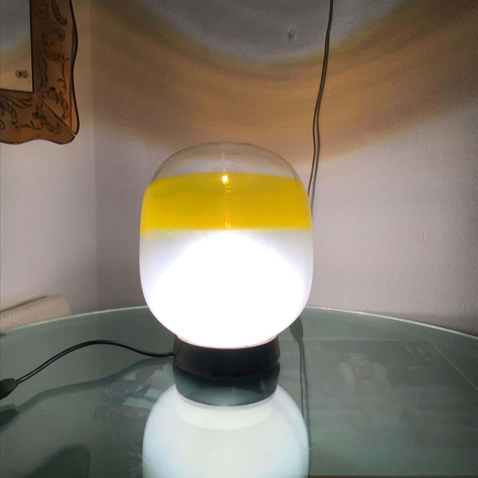 Stilnovo Table Lamp  Metal Crome Opal Glass 1955 Italy photo for sale