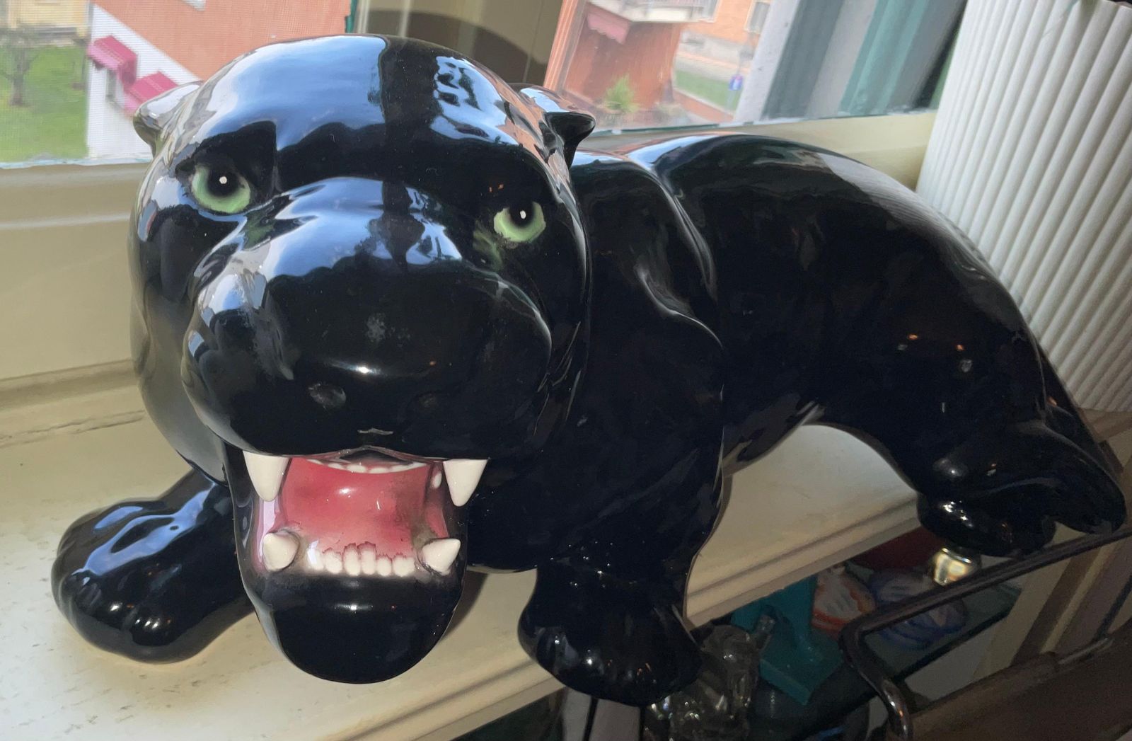 Ceramic Bassano   Black Panther   Made In Italy 1960 photo vinterior