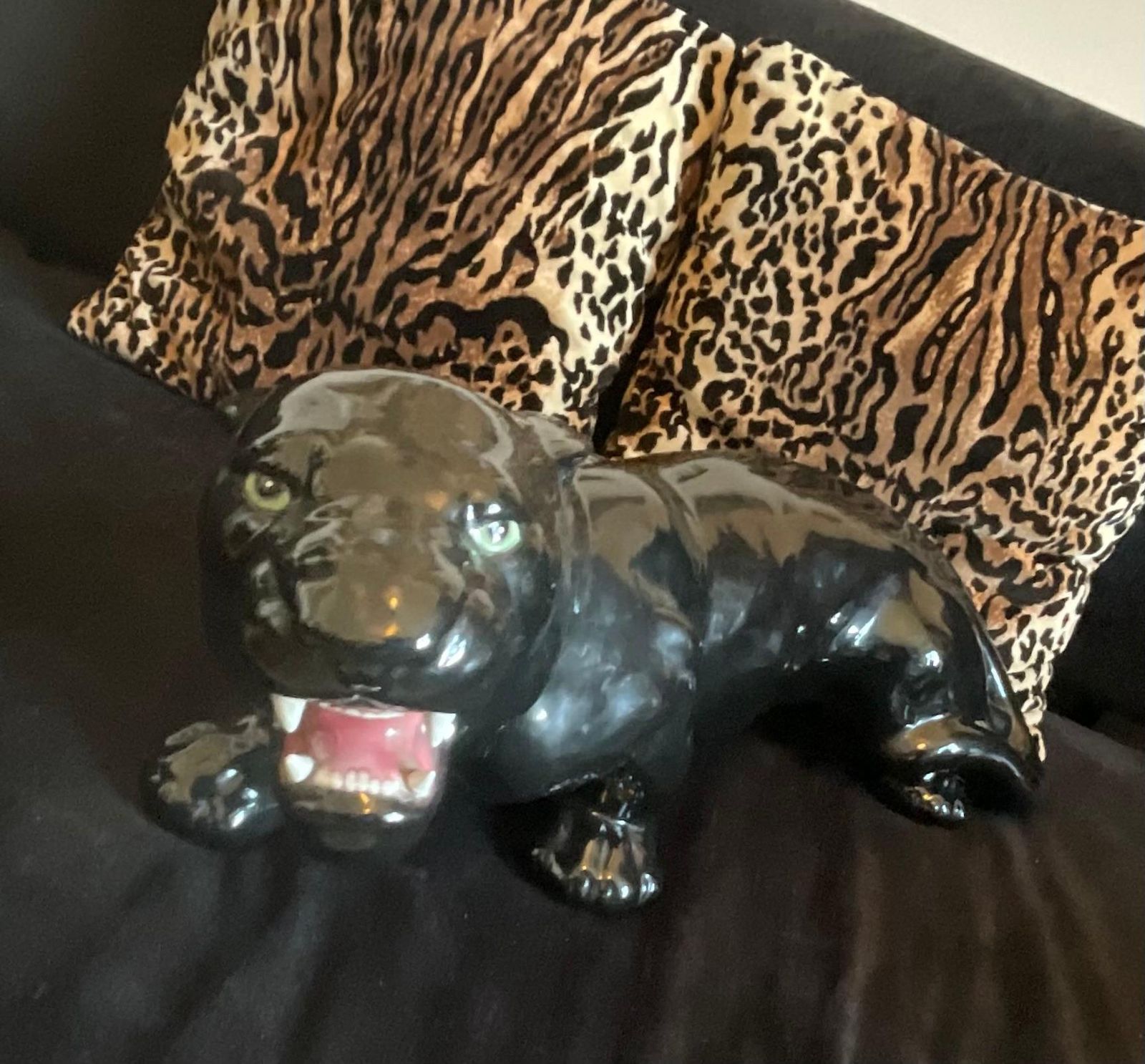 photo furniture Ceramic Bassano   Black Panther   Made In Italy 1960