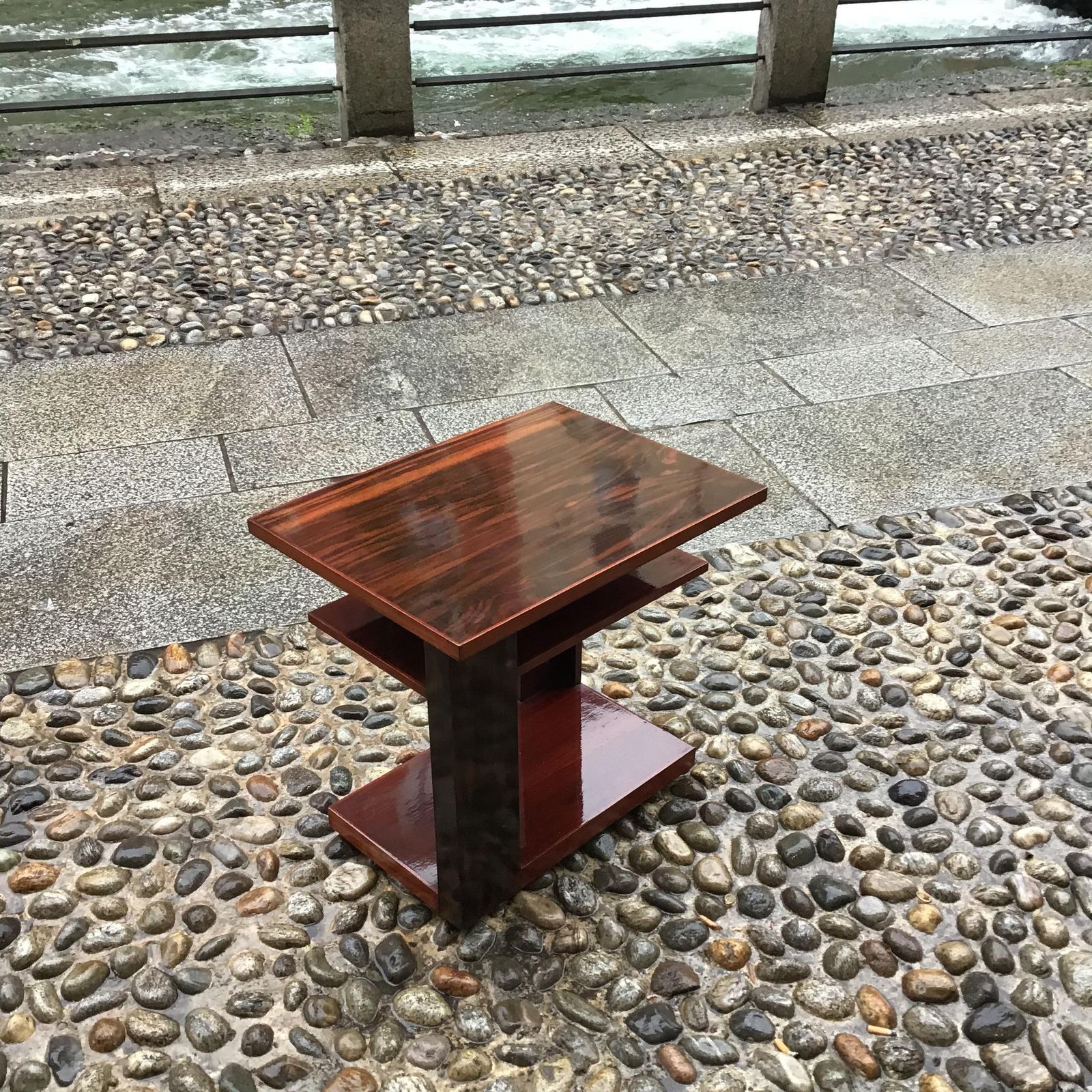 Pierre Chareau   Etagere/Coffee Table Style  Wood Rosewood 1950 France photo Furniture