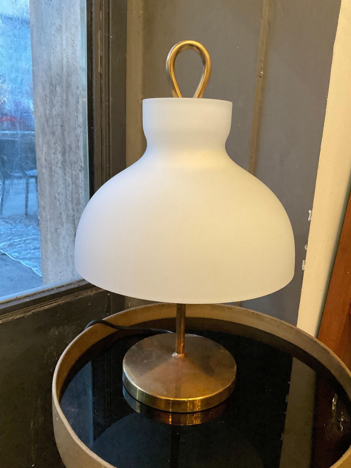 photo for sale Ignazio Gardella   Azucena   Low Arenzano Model Table Lamp   (1950).'