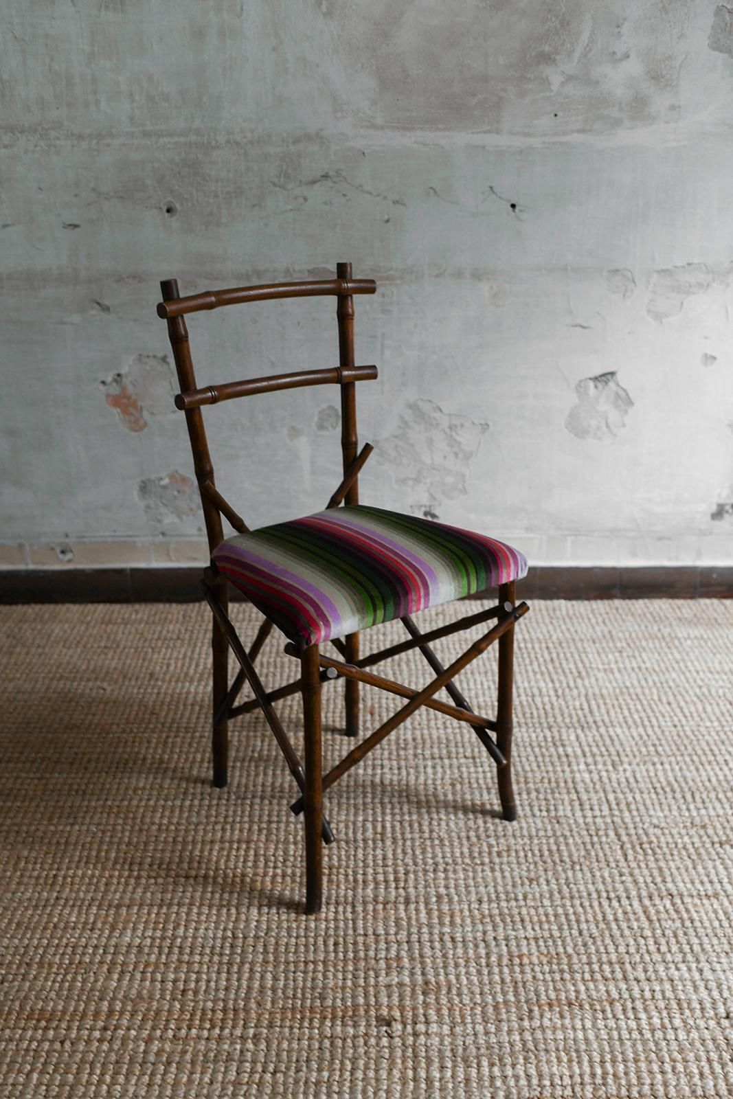 photo for sale Vivai Del Sud 1970 Bamboo Living Room Set With Cushions