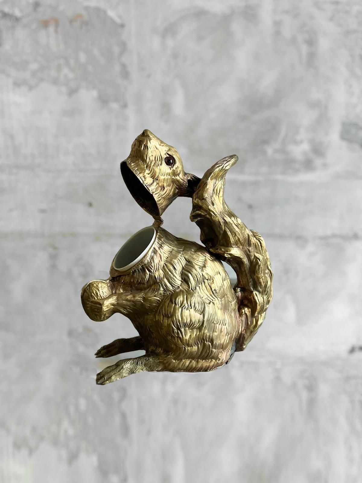 Brass Bottle Holder Squirrel – Molto Editions photo Art