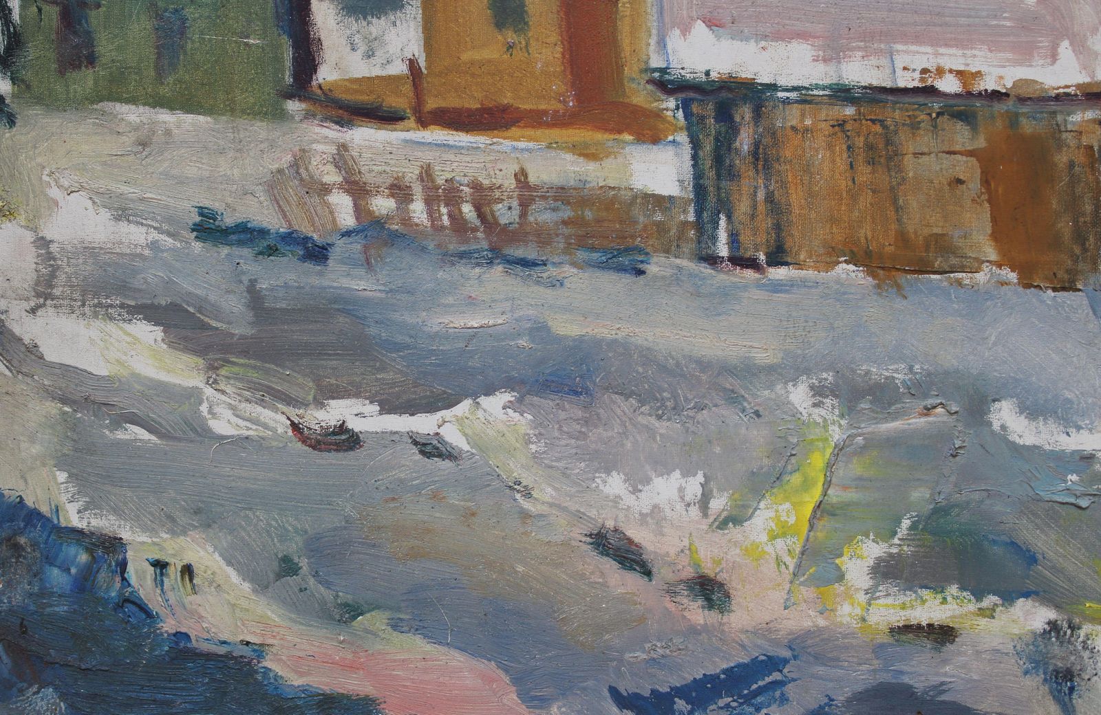 Dzidra Baumawinter  1982, Canvas, Cardboard, Oil, 34.5x49 Cm1982 photo for sale