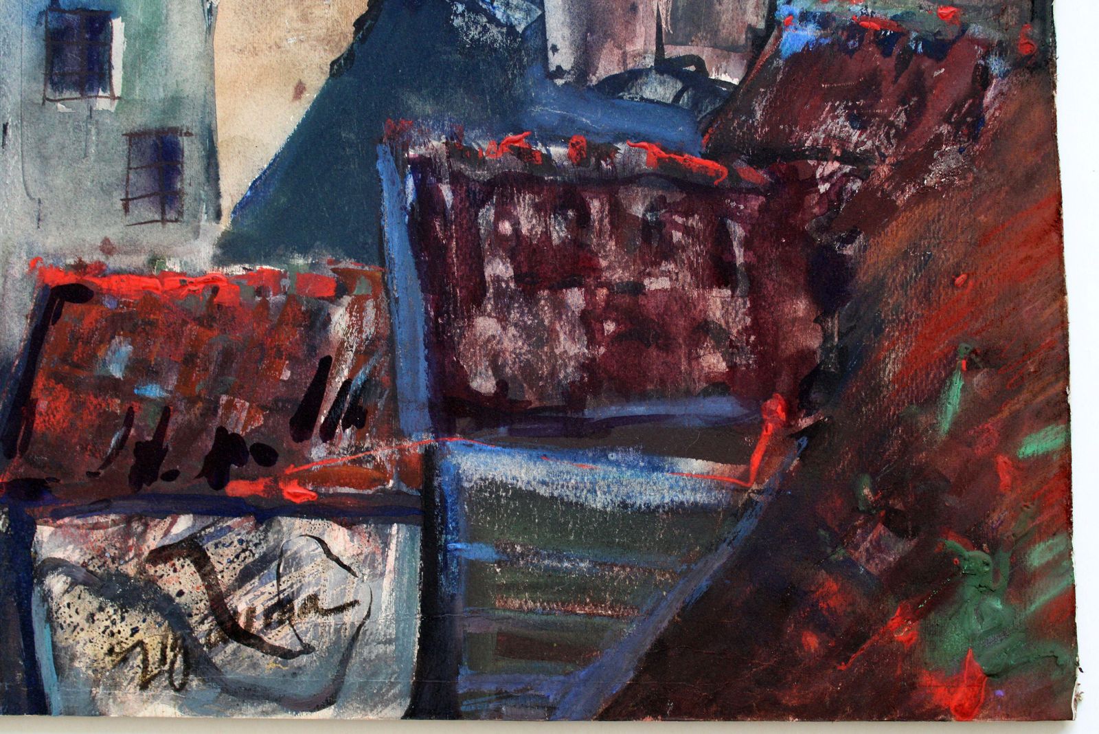 Dzidra Bauma The Roofs Of Tukums 1985 photo for sale
