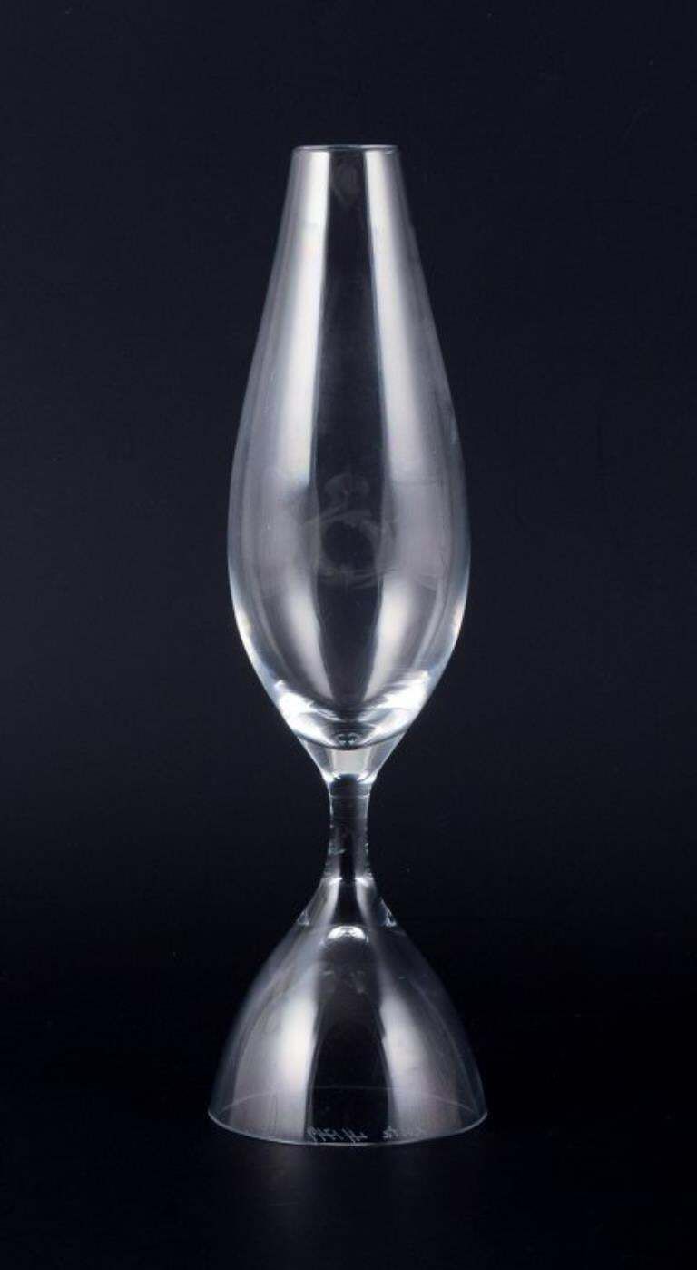Kosta Boda And Several Other Swedish Glassworks. Set Of Four Tall Glasses photo for sale