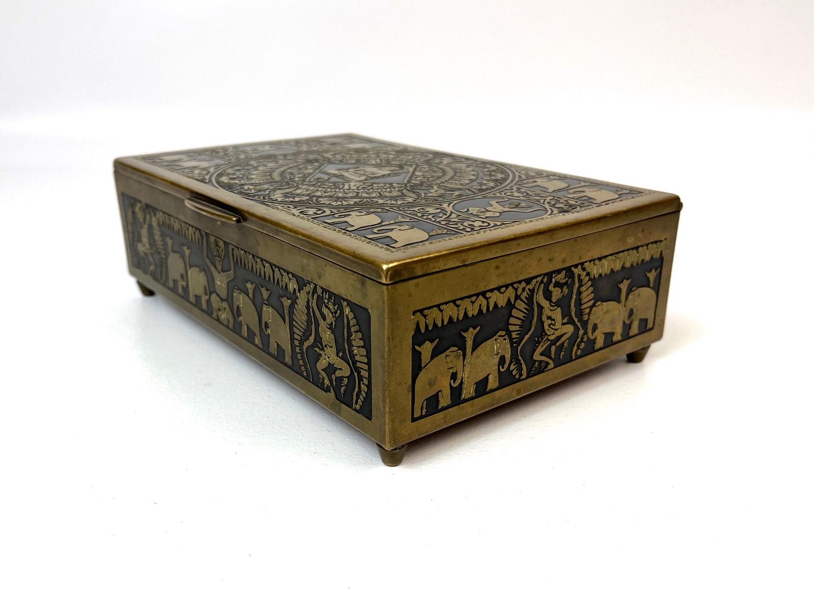Stunning Rare Bauhaus Art Deco Avantgarde Buddhism Jewelry Box By Erhard & Söhne 1925 photo vinterior