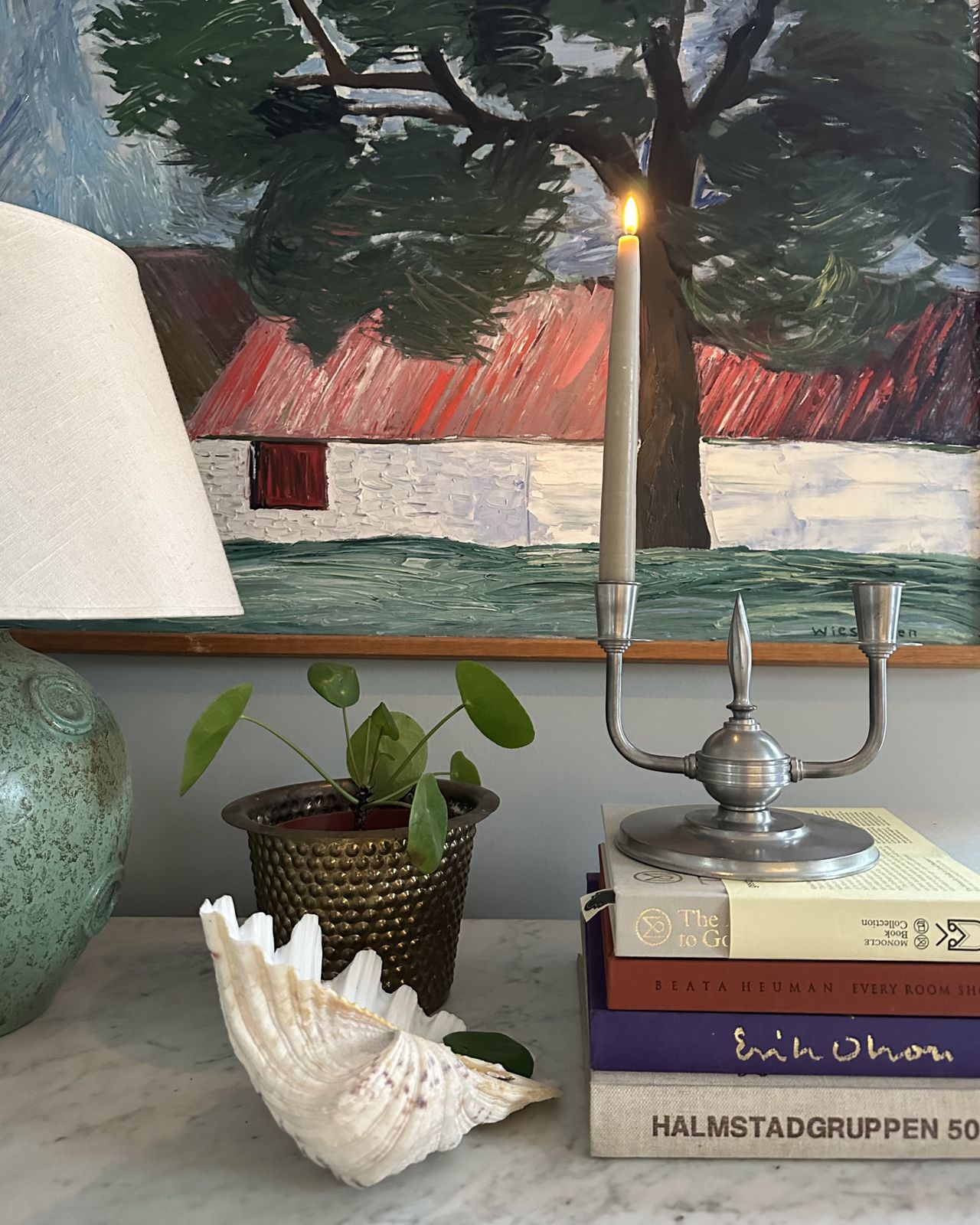 photo furniture Pair Of Art Deco Pewter Candle Holders
