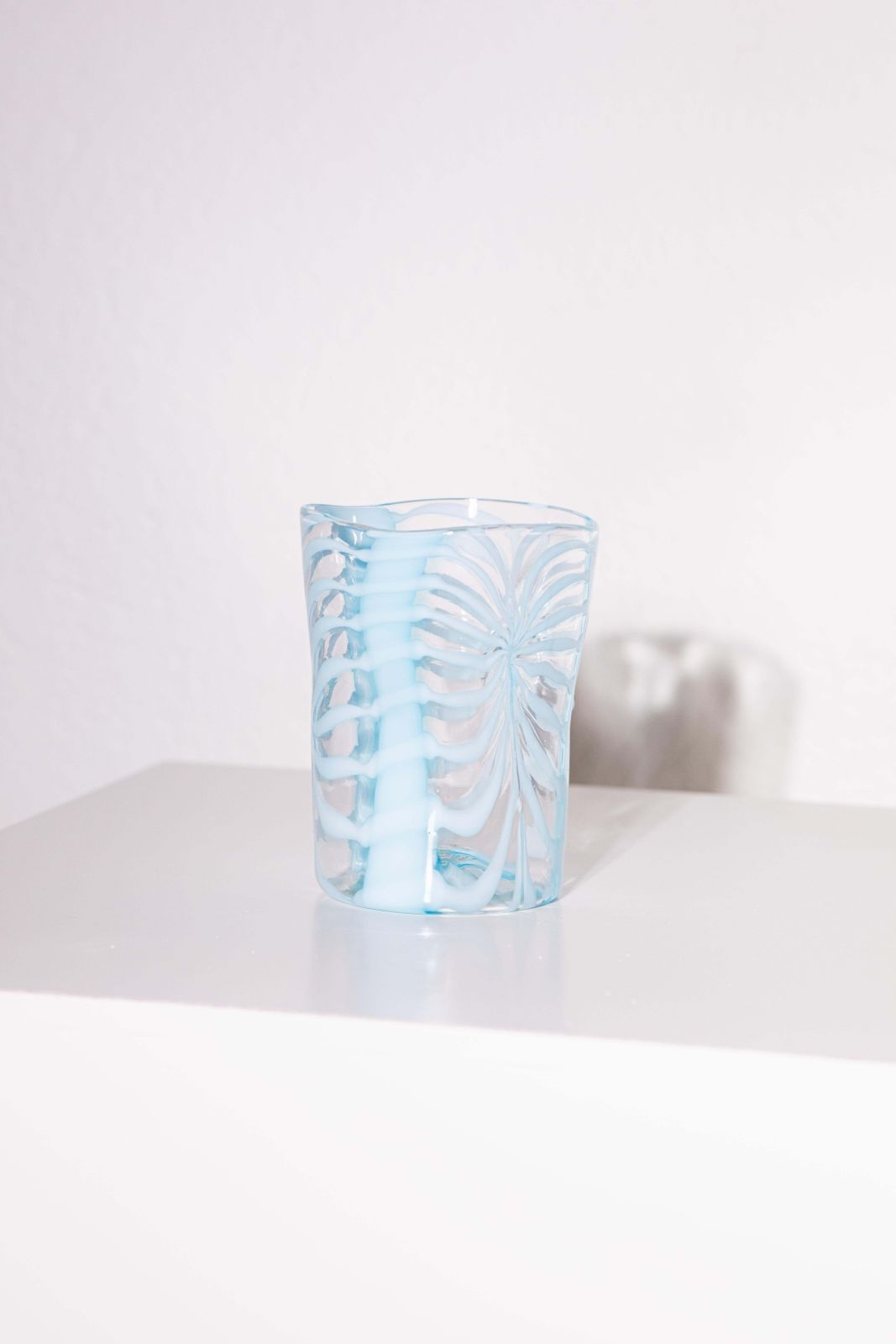 Home Decor Blue Murano Glassware, 1970s, Set Of 8 photo