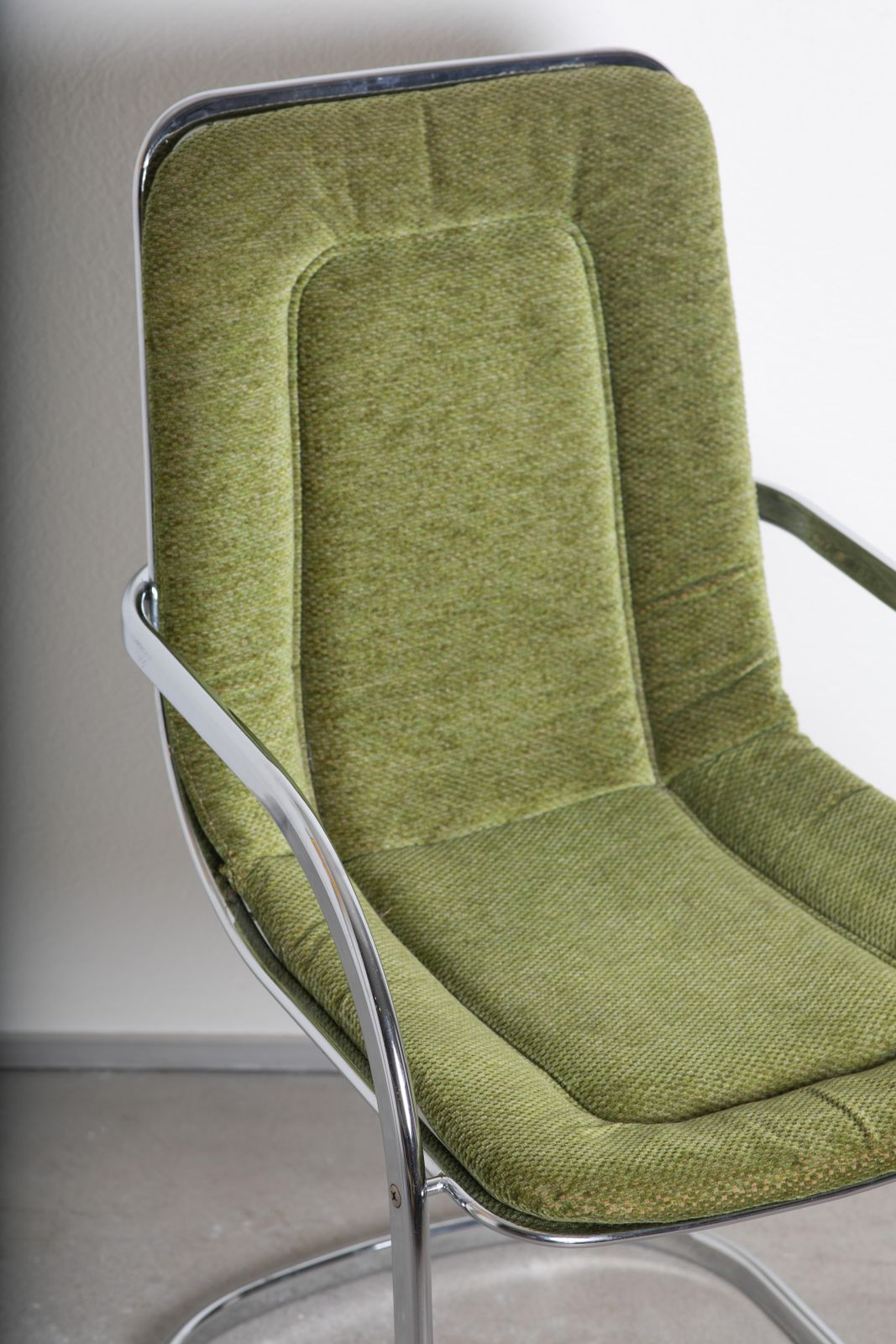 Green Velvet Chairs Attributed To Willy Rizzo photo Furniture