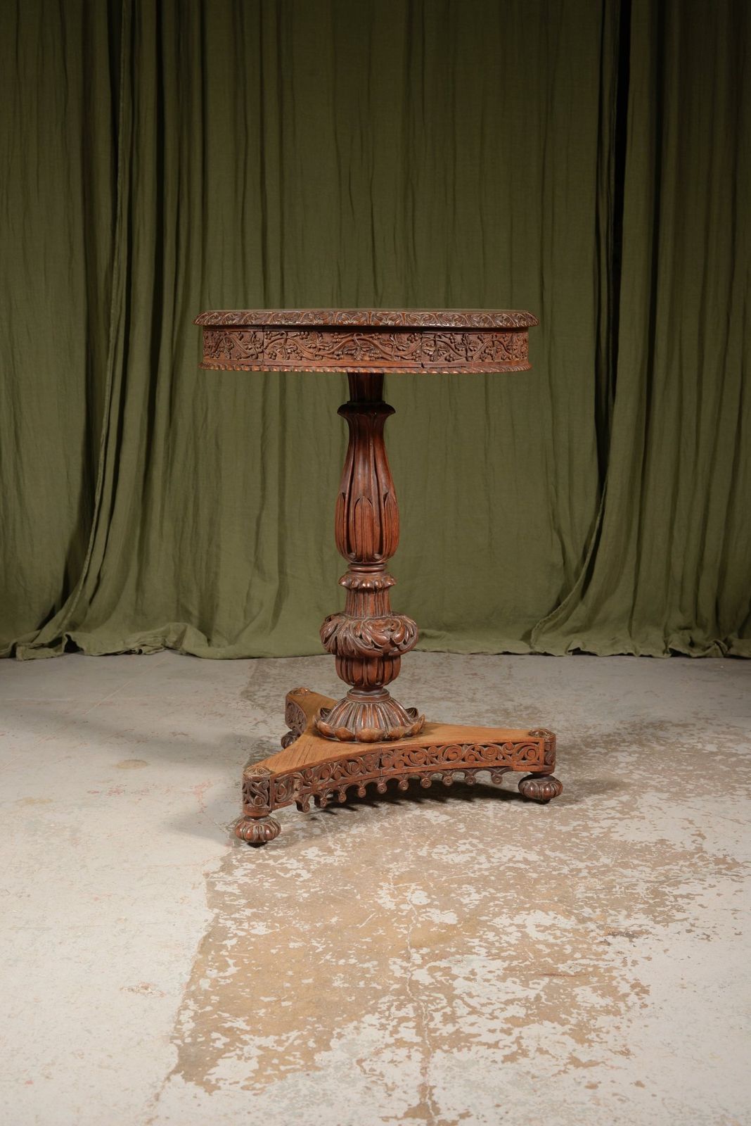 An Anglo Indian Rosewood Tilt Top Centre Table   C.1860 photo furniture