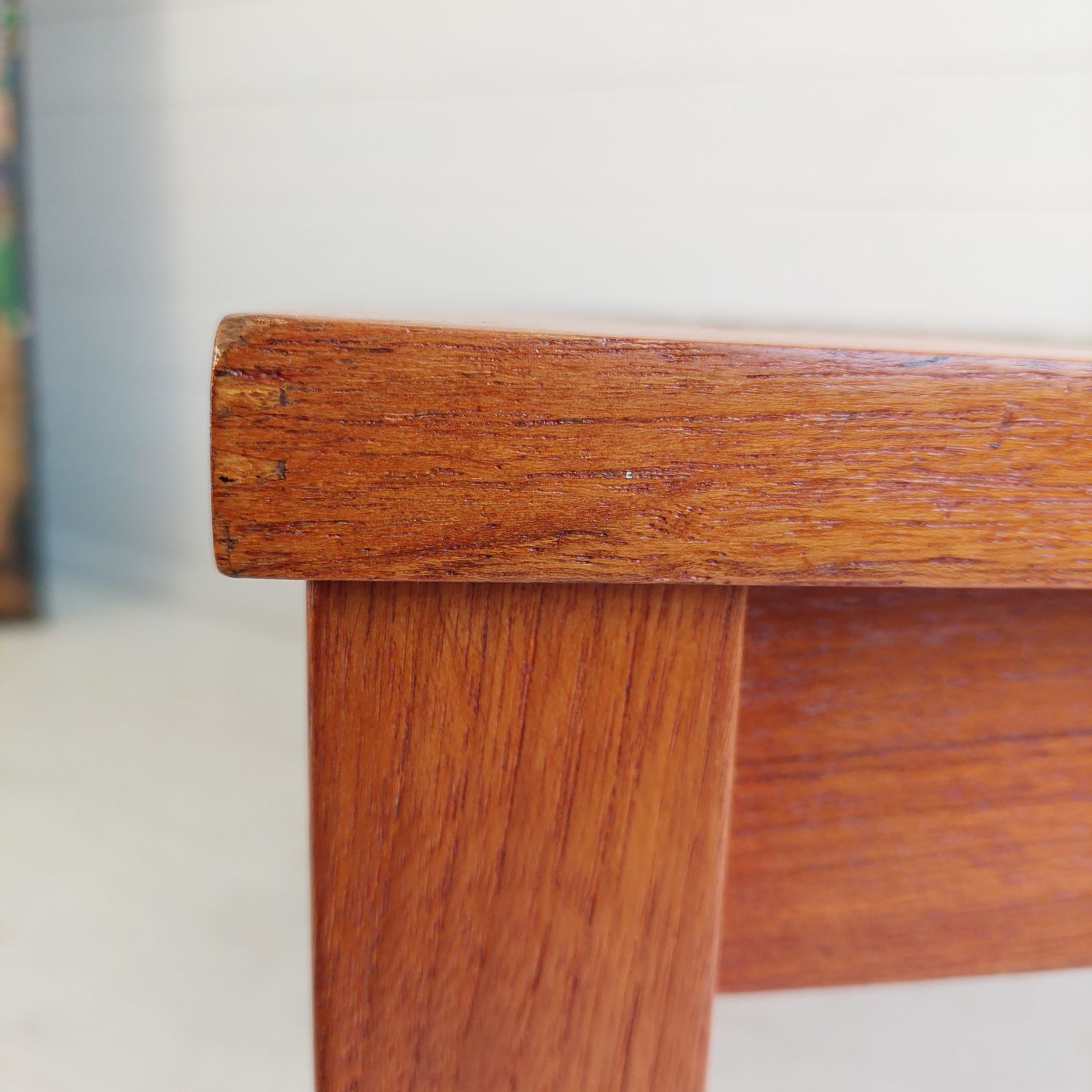 photo vintage Mid Century Danish Ceramic And Teak Coffee Table By Ox Art For Trioh, 1970s