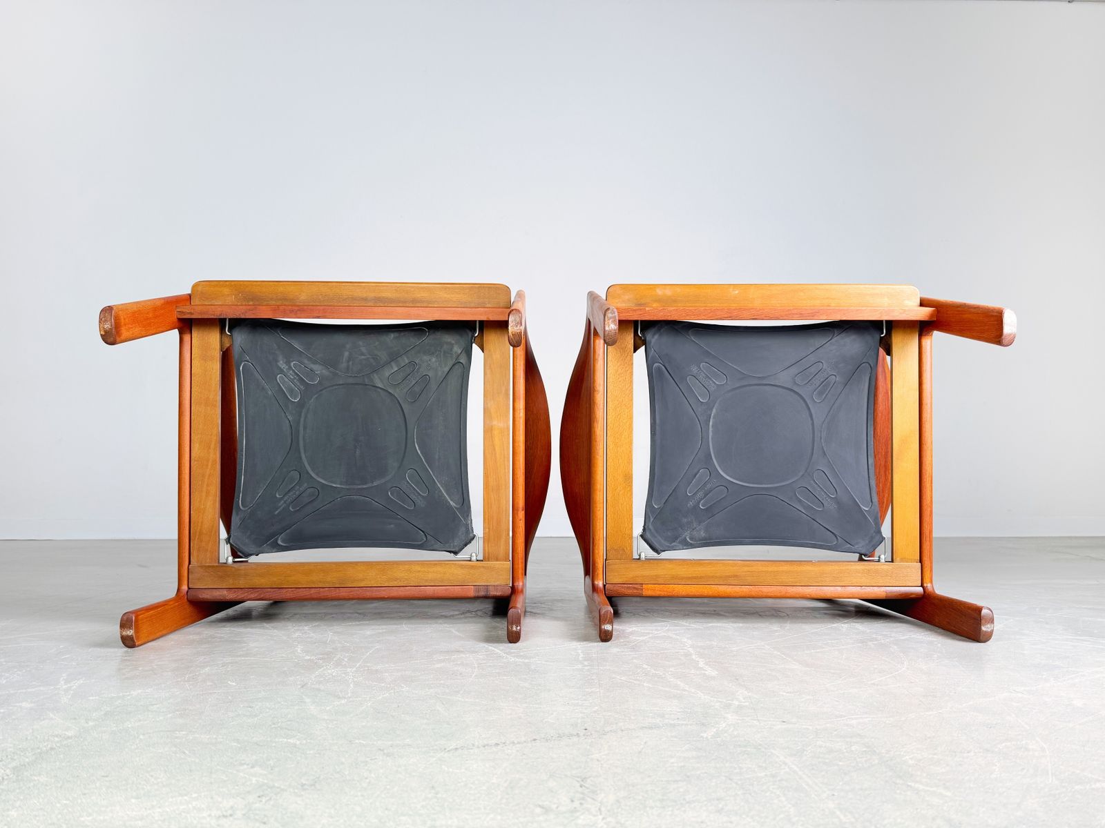 2 Mid Century Armchairs Niels Eilersen Illum Wikkelsø Easy Chair Teak photo for sale
