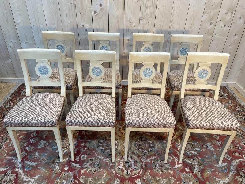 photo furniture Suite De 8 Chaises Style Louis XVI   Directoire