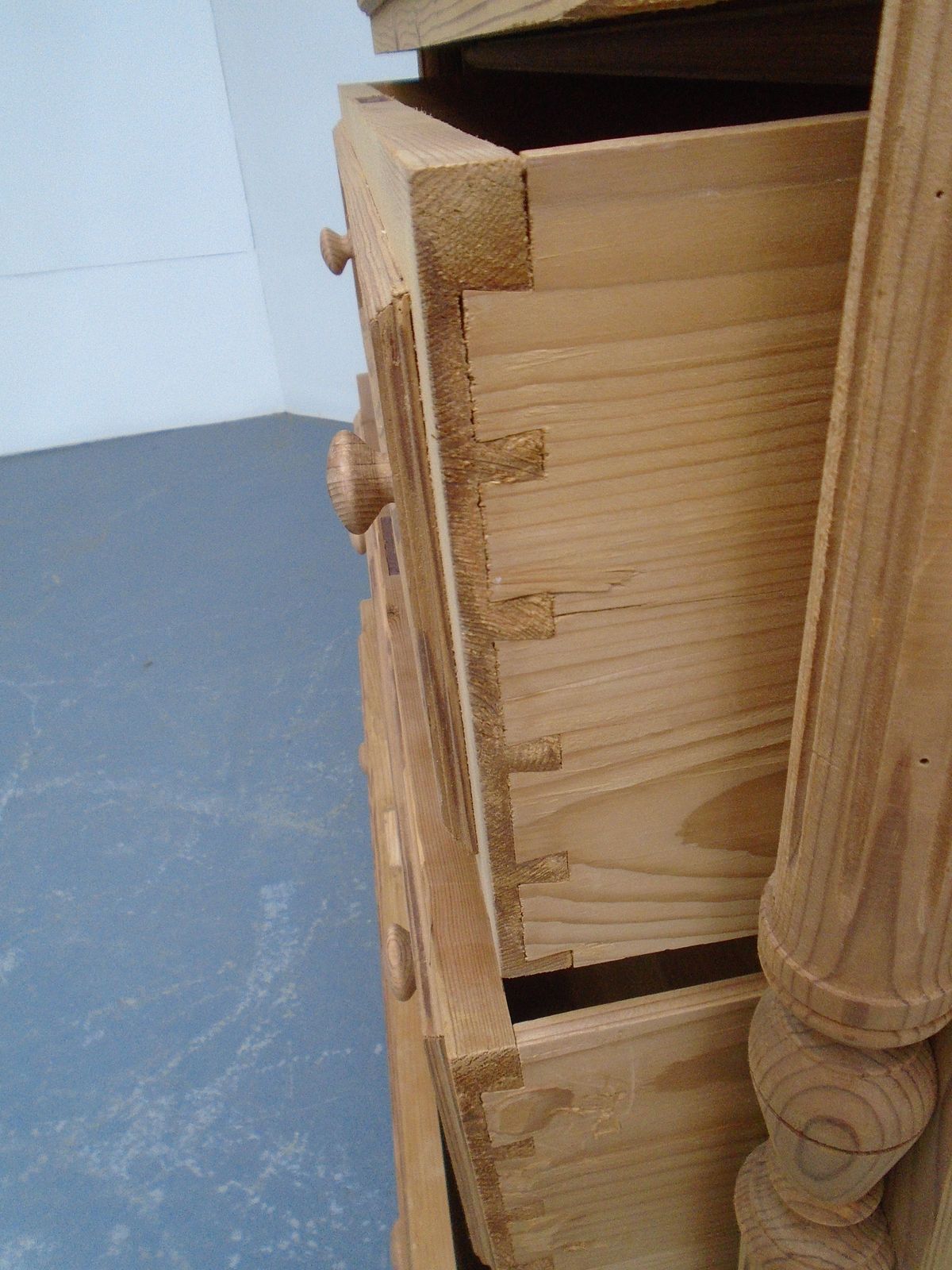 A Victorian Pine Tall 5 Drawer Chest Of Drawers To Wax / Paint photo for sale