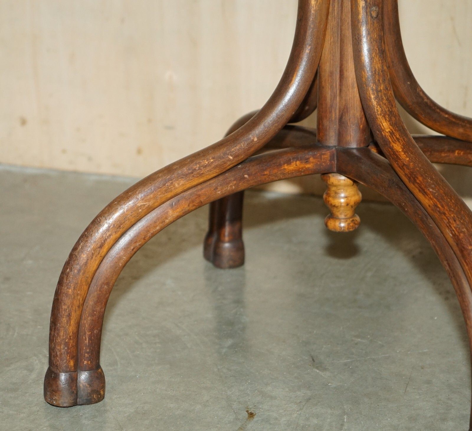 Antique Period Stamped Late Victorian Circa 1880 Thonet Bentwood Coat Rack Stand photo vintage