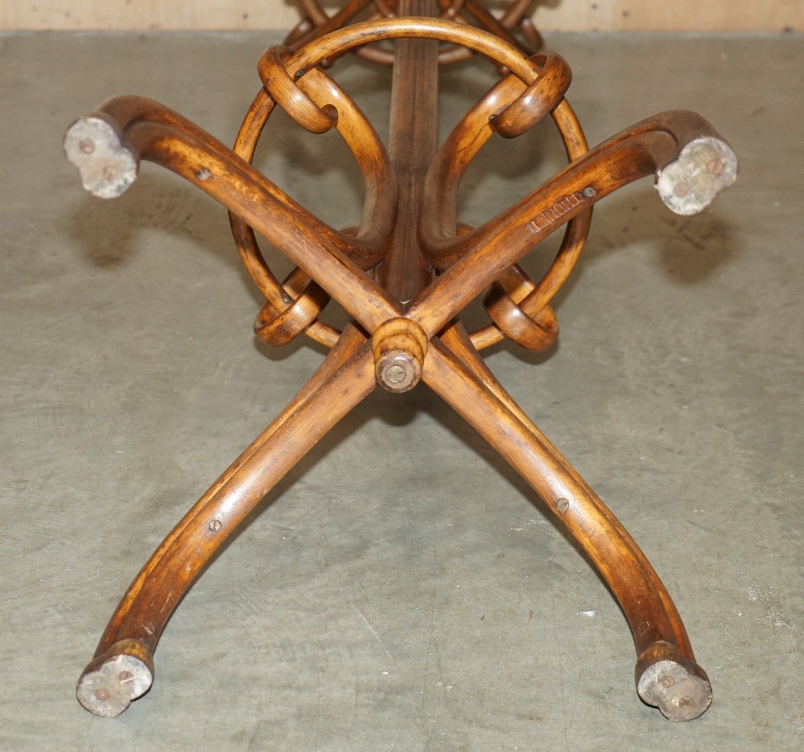 photo buy Antique Period Stamped Late Victorian Circa 1880 Thonet Bentwood Coat Rack Stand