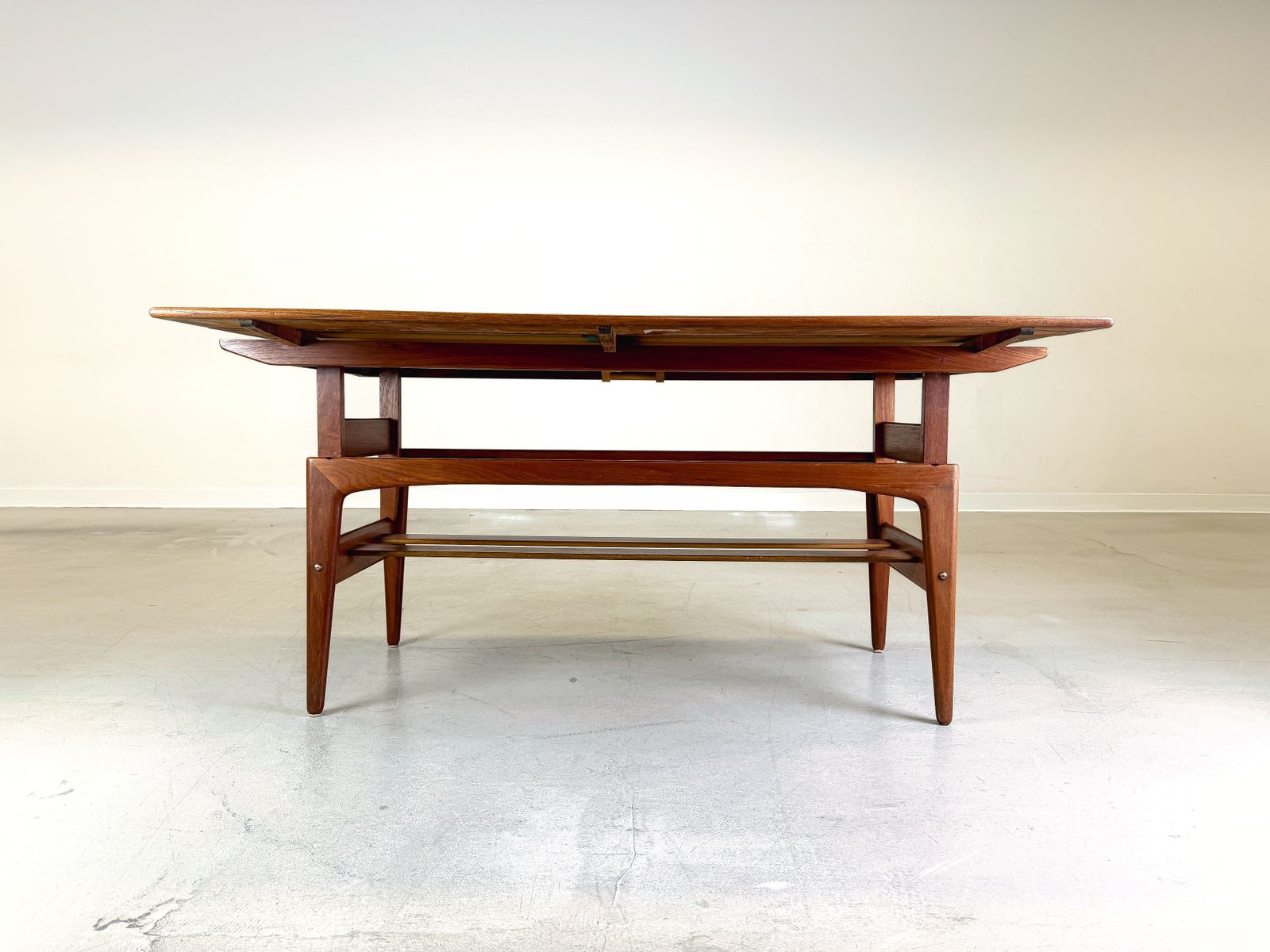 Mid Century Kai Kristiansen Elevator Coffee Table Trioh Teak photo buy