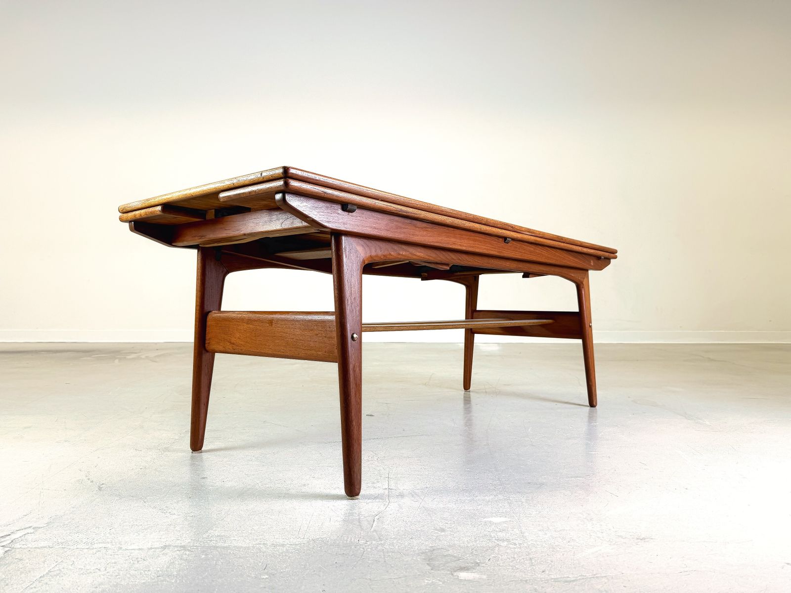 photo for sale Mid Century Kai Kristiansen Elevator Coffee Table Trioh Teak