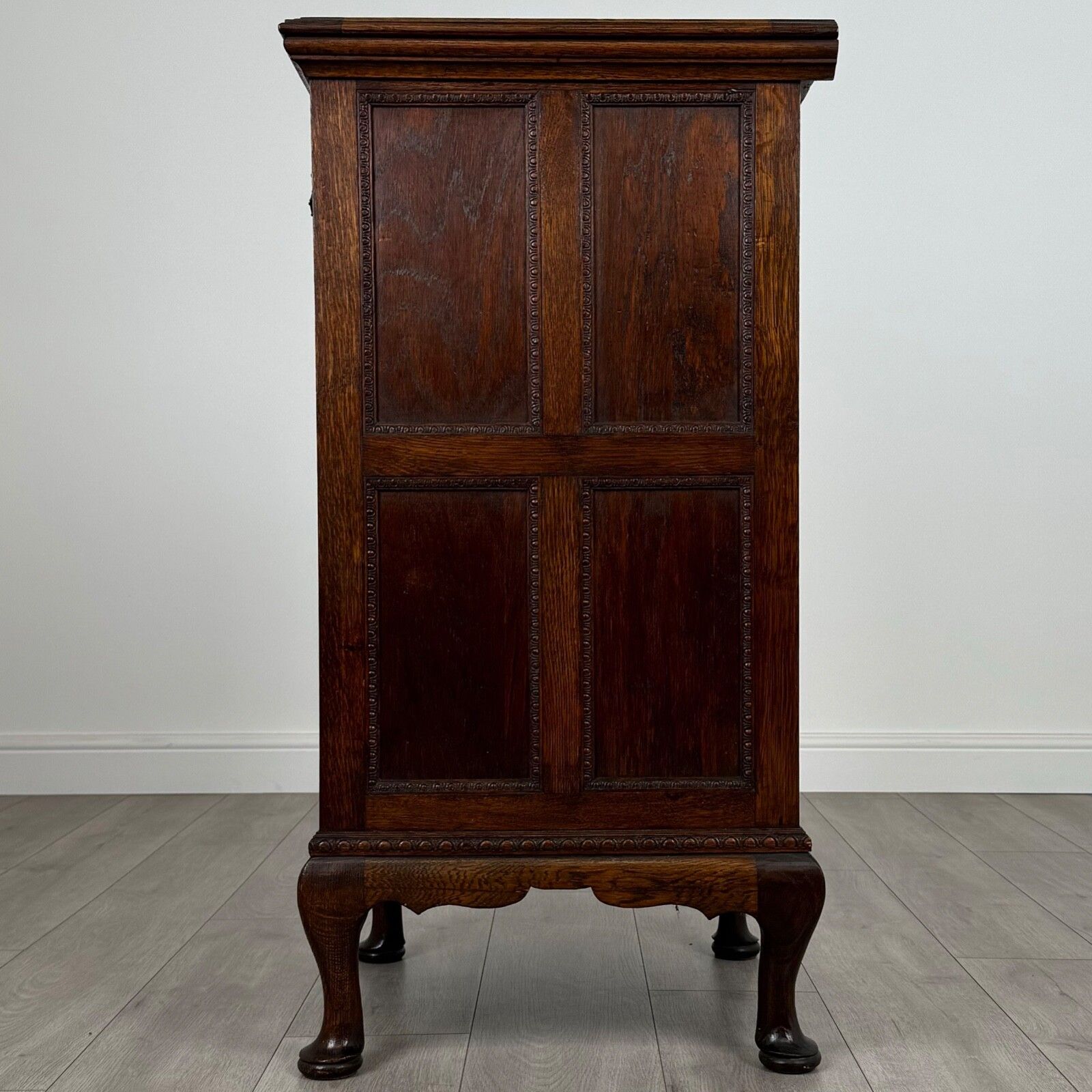 Antique 20th Century Unique Oak Cabinet Of Fine Quality photo Furniture