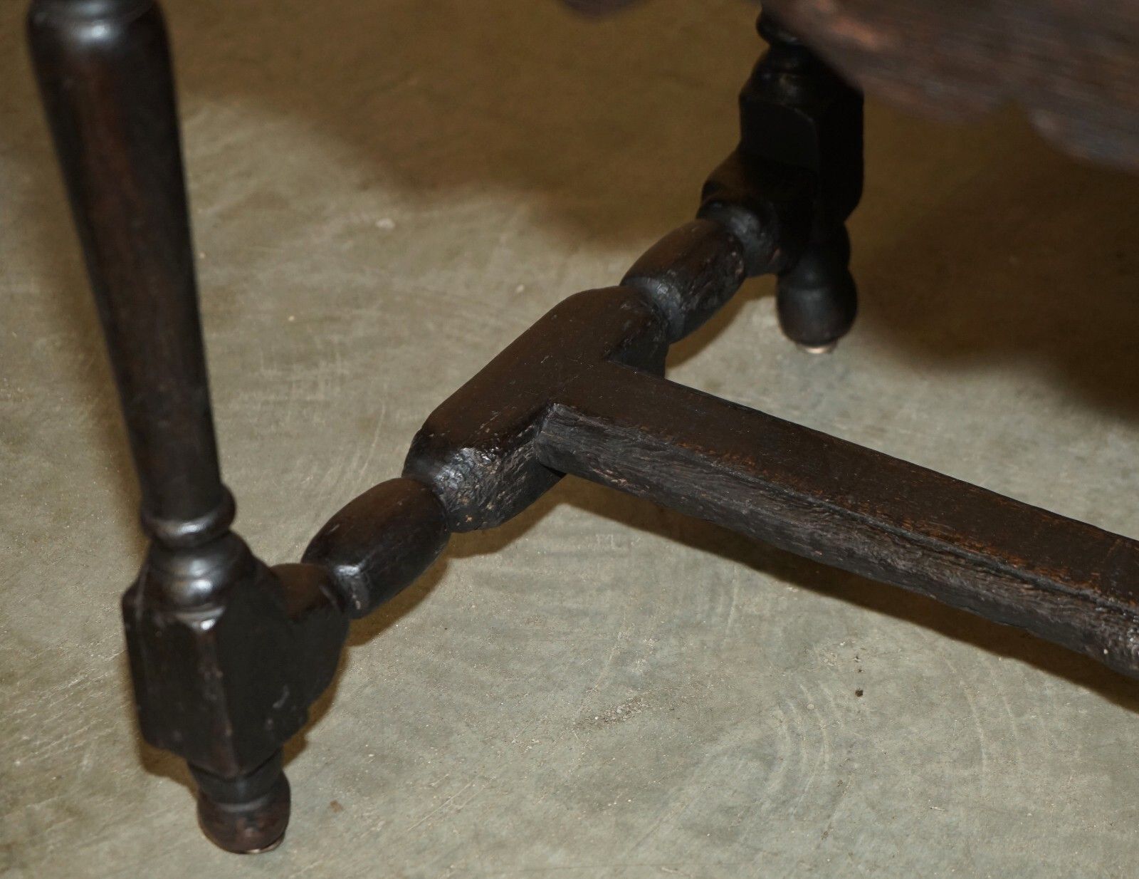 photo for sale 17th Century Antique Charles II Flemish Oak Side Table With Single Drawer