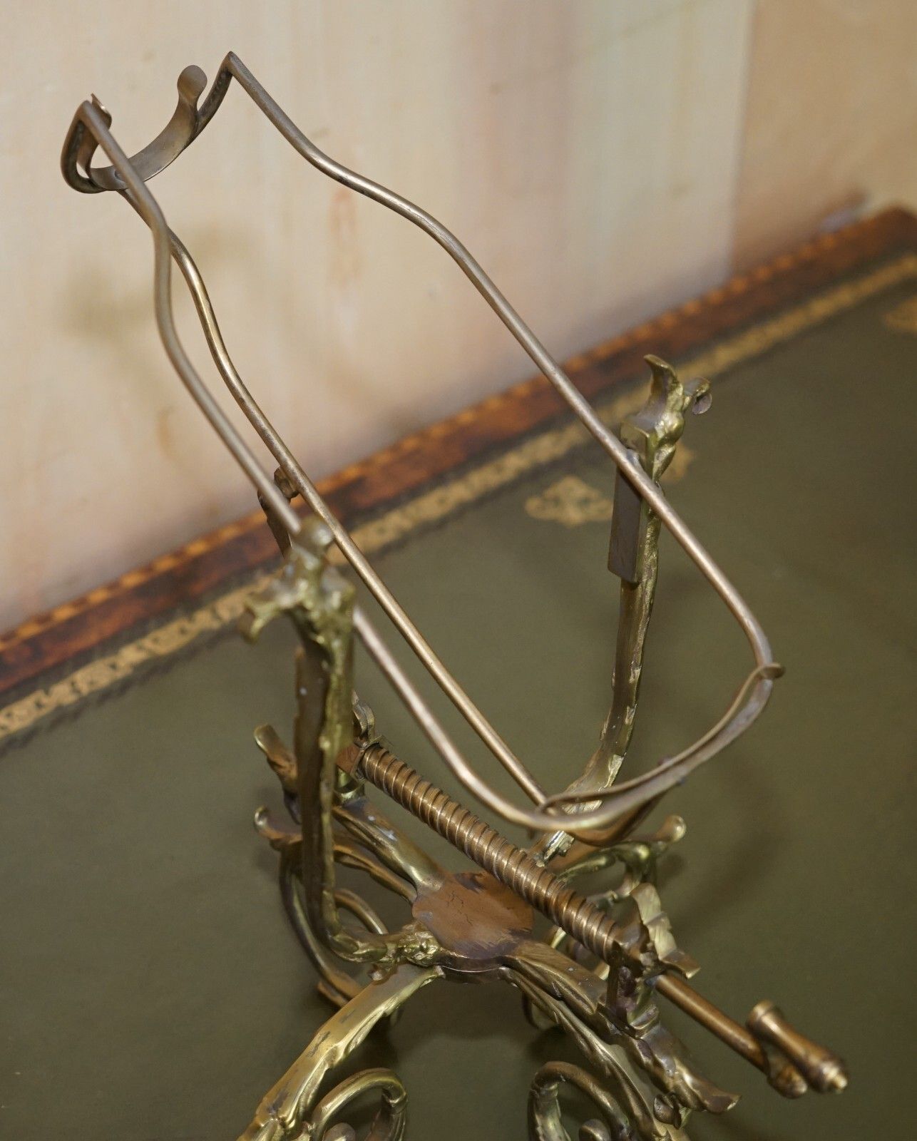 Antique Victorian French Brass Mechanical Wine Pourer Add A Touch Of Class! photo vinterior