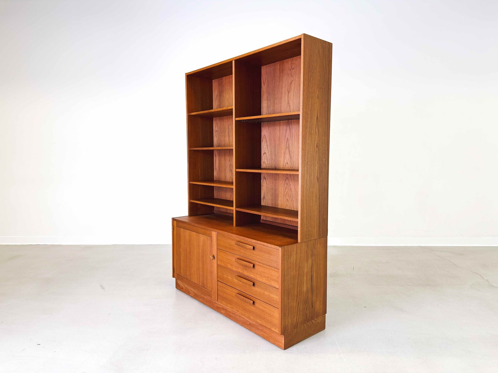 Mid Century Bookcase Troeds Nils Jonsson Teak Sweden Domi Monté photo vintage