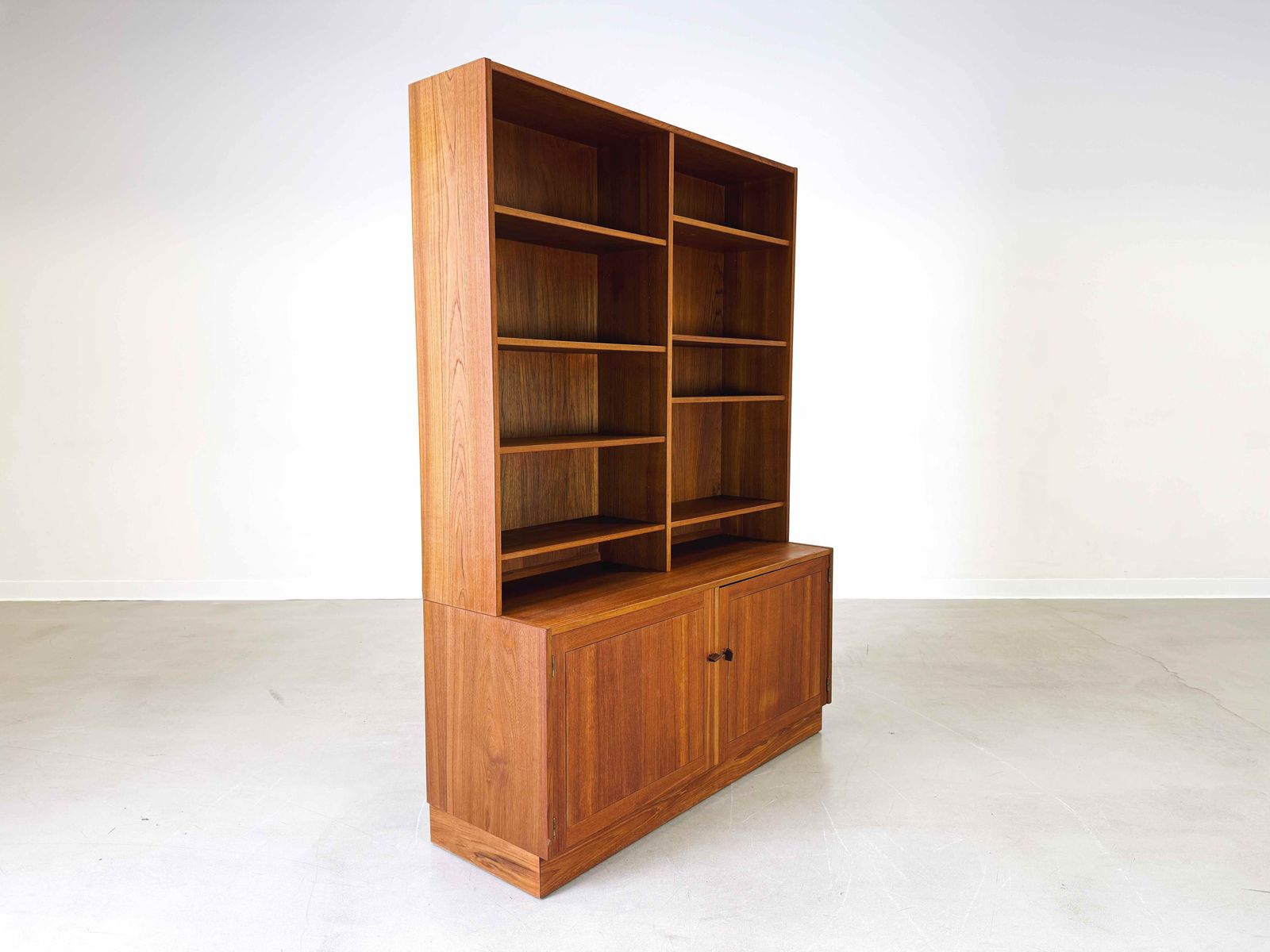Mid Century Bookcase Troeds Nils Jonsson Teak Sweden Domi Monté photo vintage